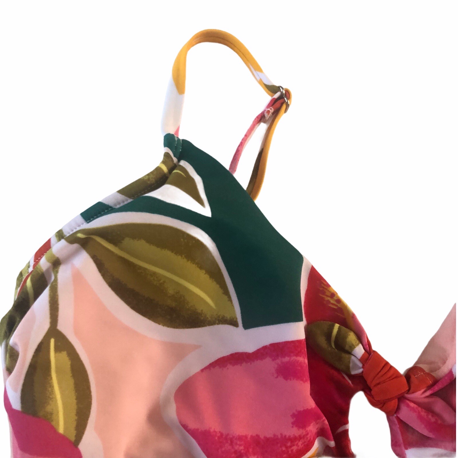 Beach Betty Miracle Brands Large One Piece Swimsuit Floral Knots Swim Pink #MQ15