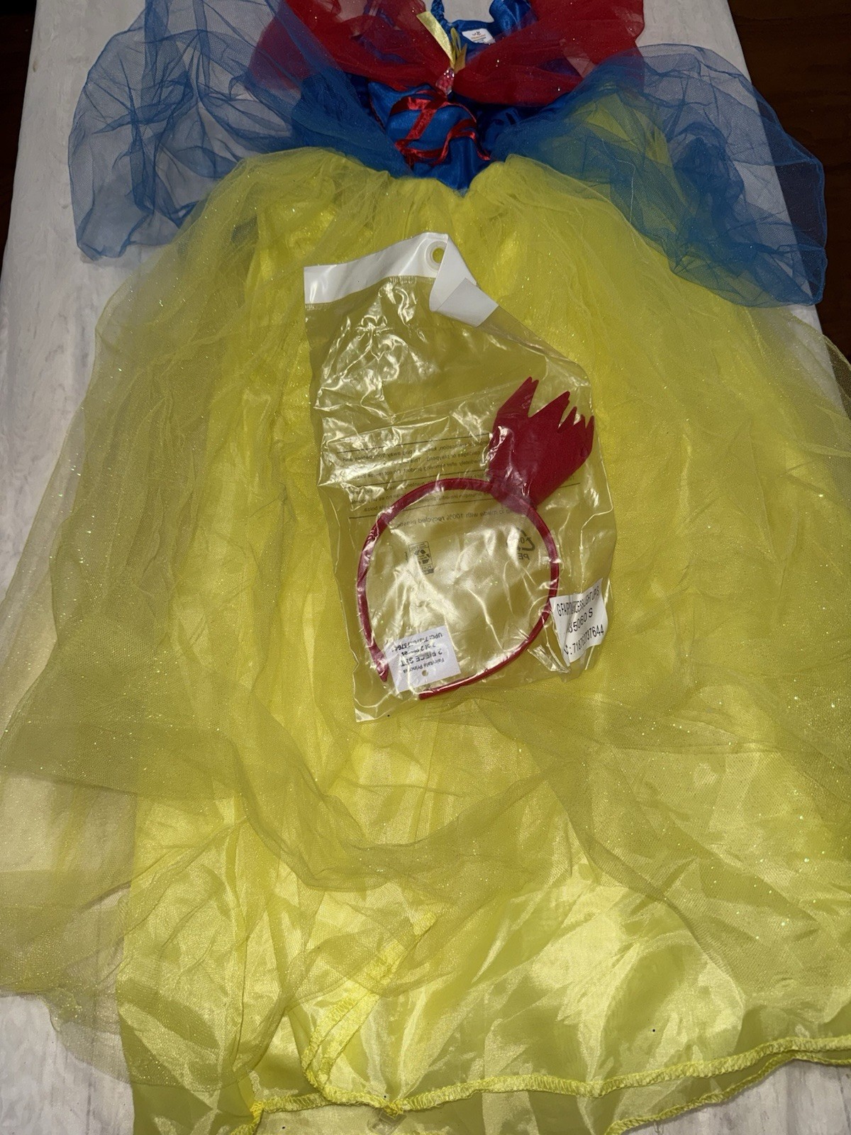 Snow White Dress Costume S(6/6x) Light-up Dress Halloween