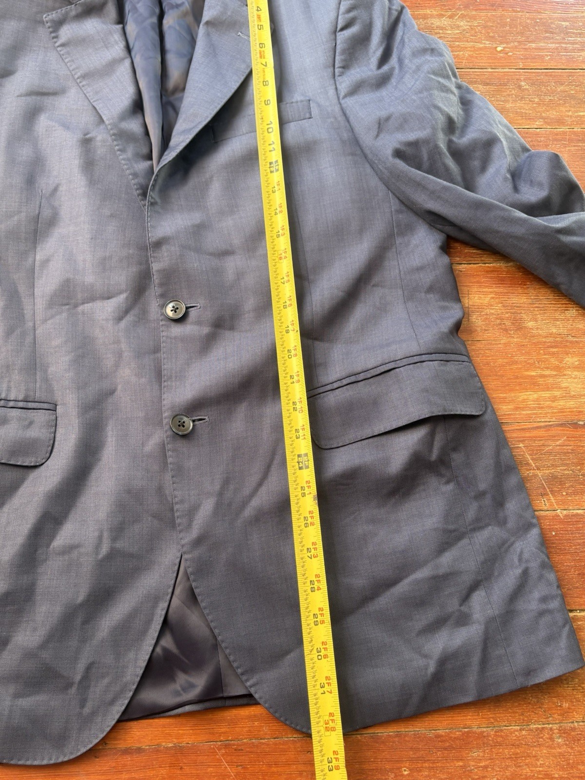 Mens Peter Millar Gray Blue Wool Sportcoat Blazer Jacket Size SEE PICS