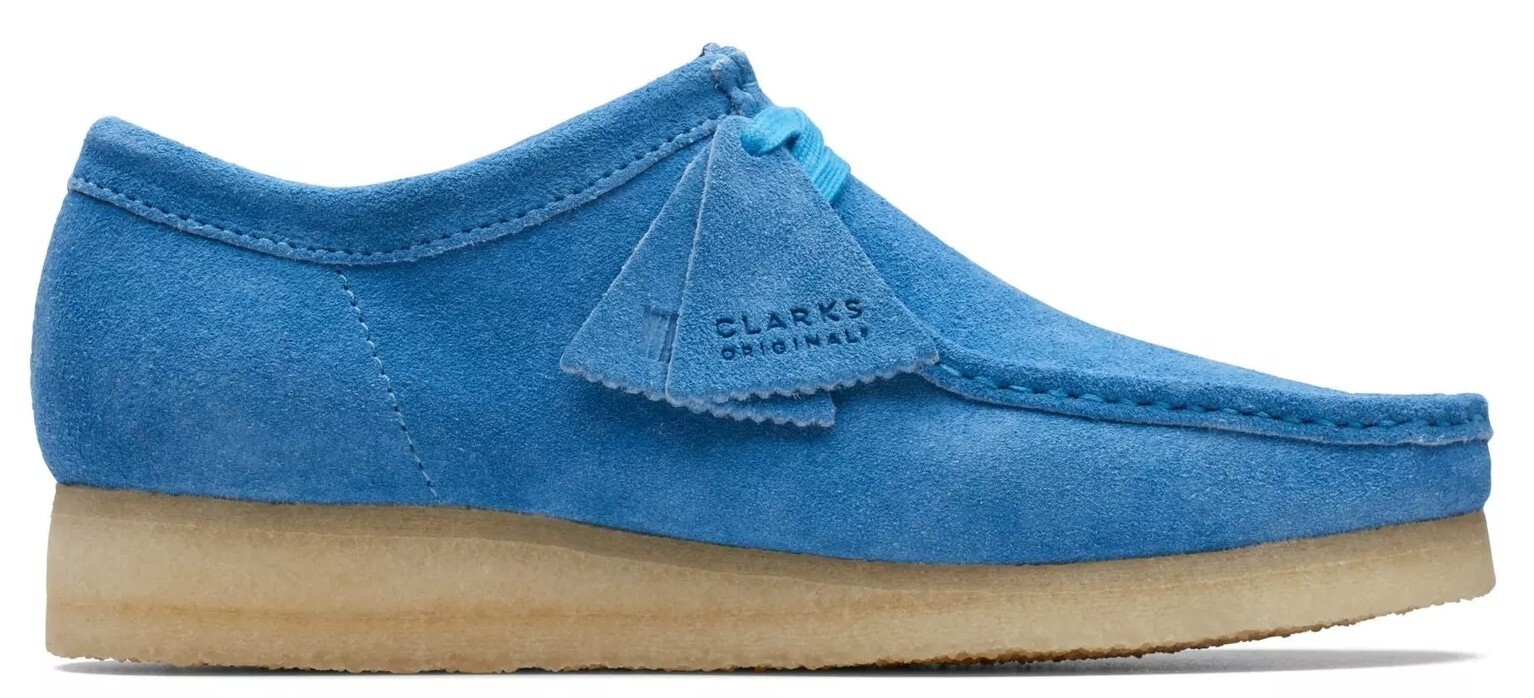 Clarks Wallabee – 26170534 – Bright Blue – Adults