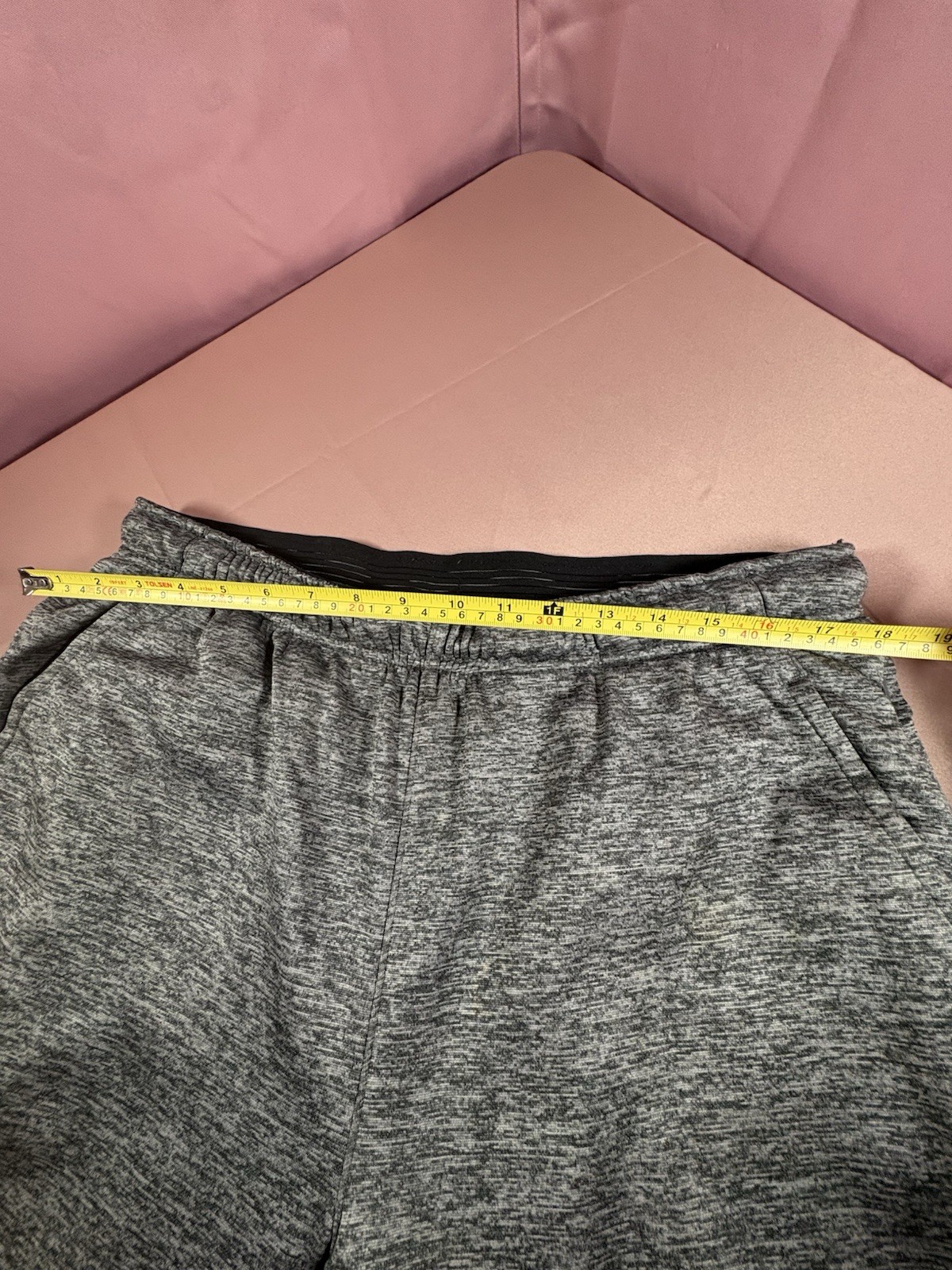 Heathered Gray Men’s Tech Fleece Sweatpants Size L Regular w/ Pockets