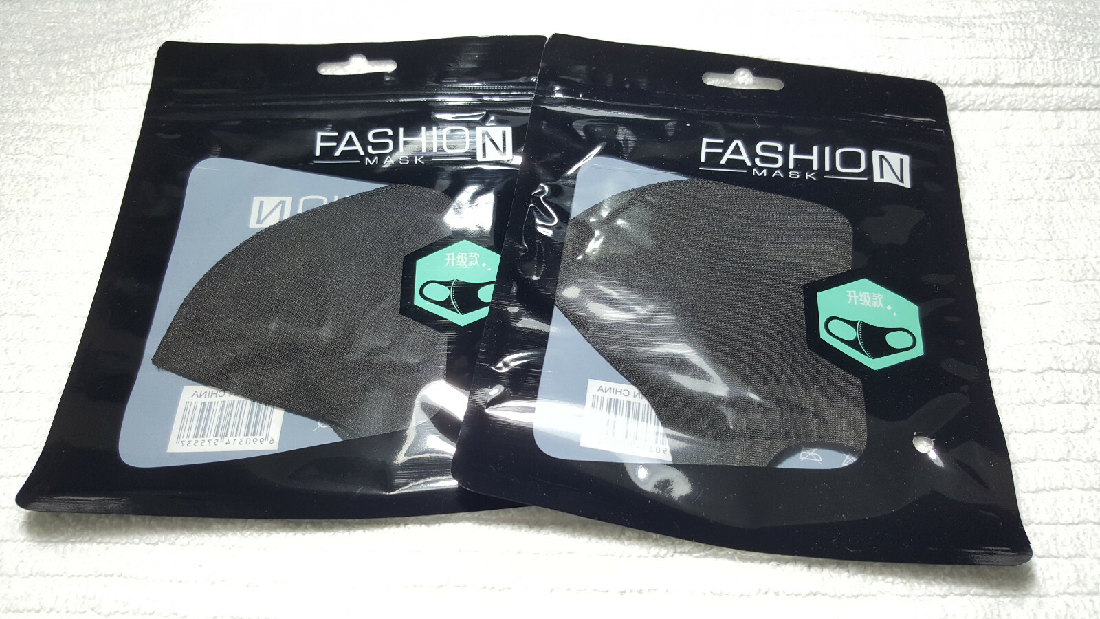 4PCS Light Comfortable Layer Black Cotton 3D Washable Face Mask / Reusable USA