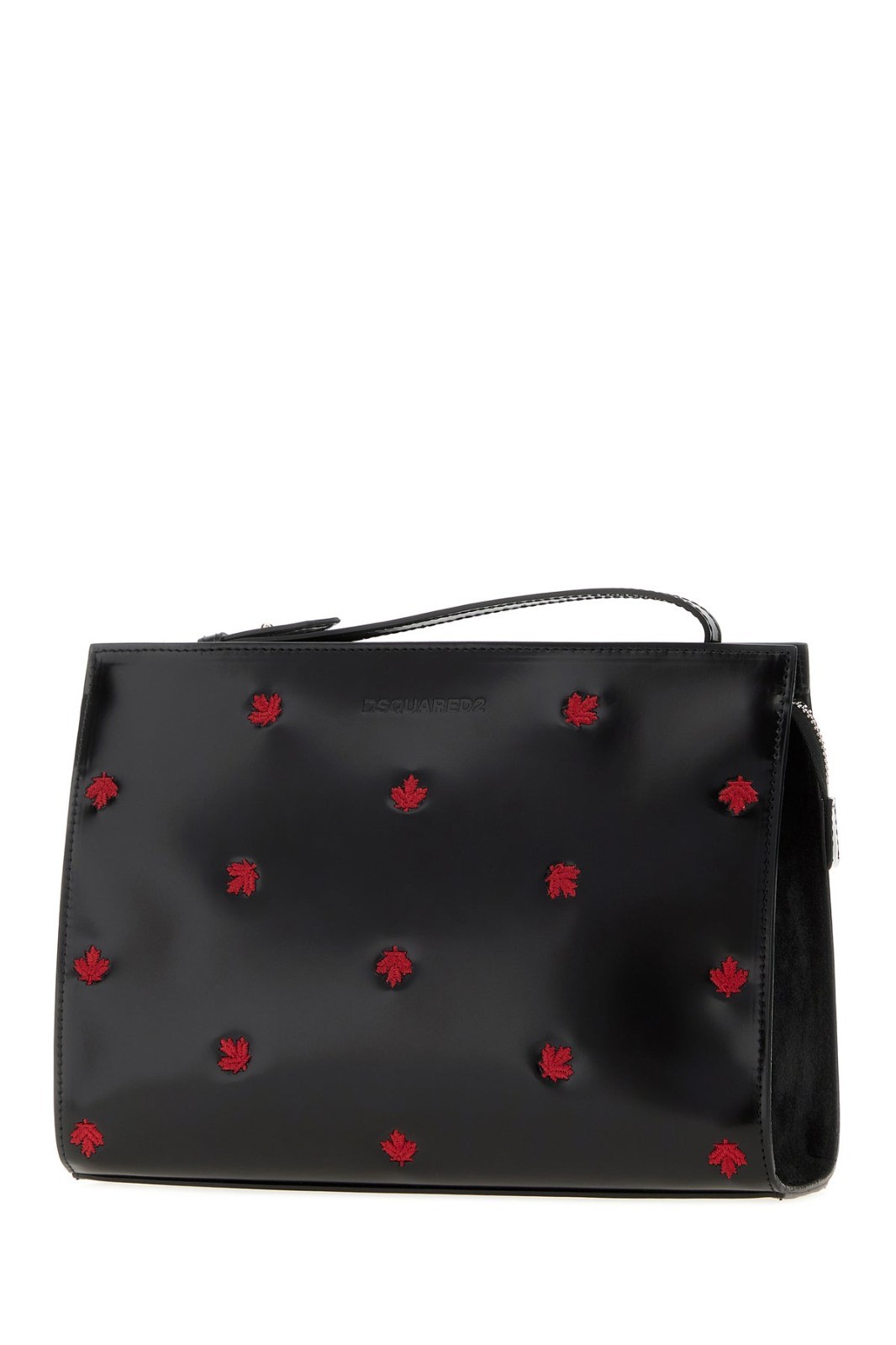 DSQUARED2 Black Leaf Clutch Bag New & Authentic