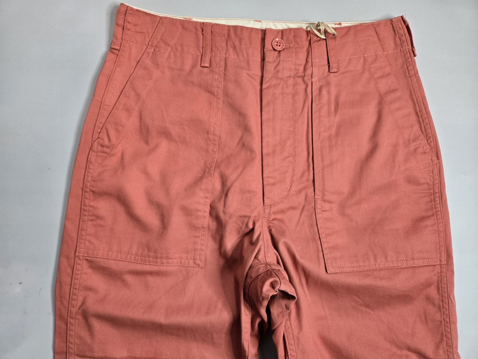 ENGINEERED GARMENTS NEW YORK PINK 6.5OZ FLAT TWILL FATIGUE PANTS MADE IN USA