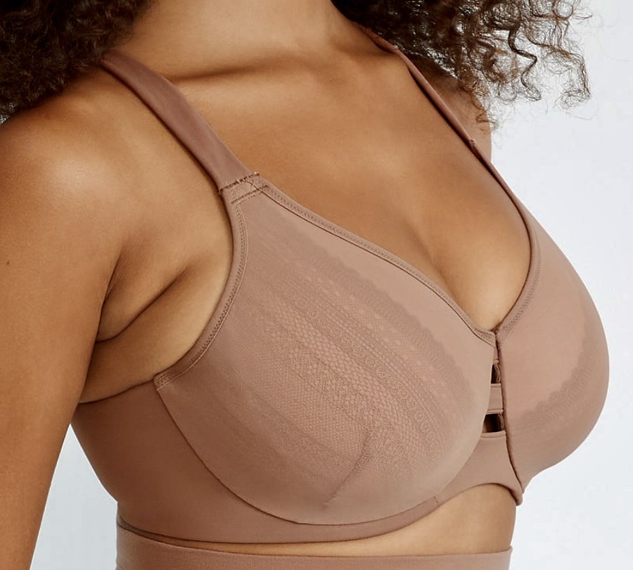 SPANX Illusion Lace Cafe Au Lait Rose Minimizer Underwire Bra 32G 34G 36DD 38DD