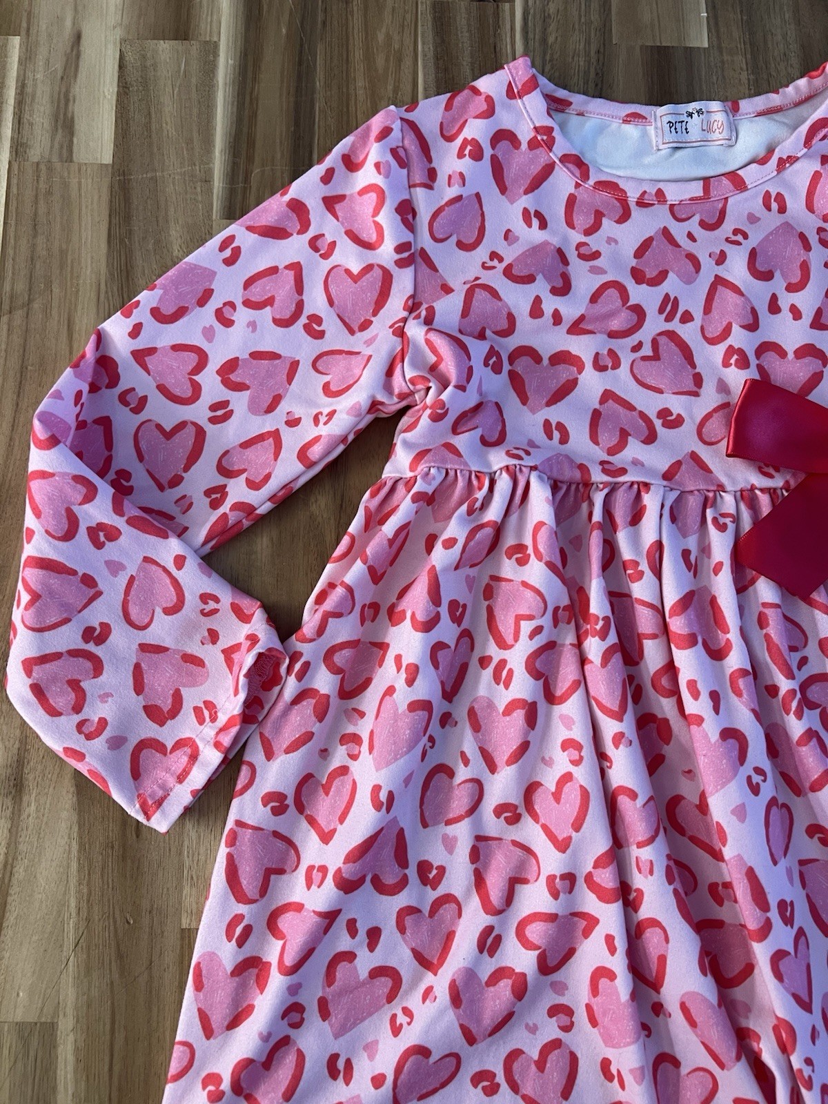 Pete And Lucy Valentines Day Dress 6 6x Pink Red