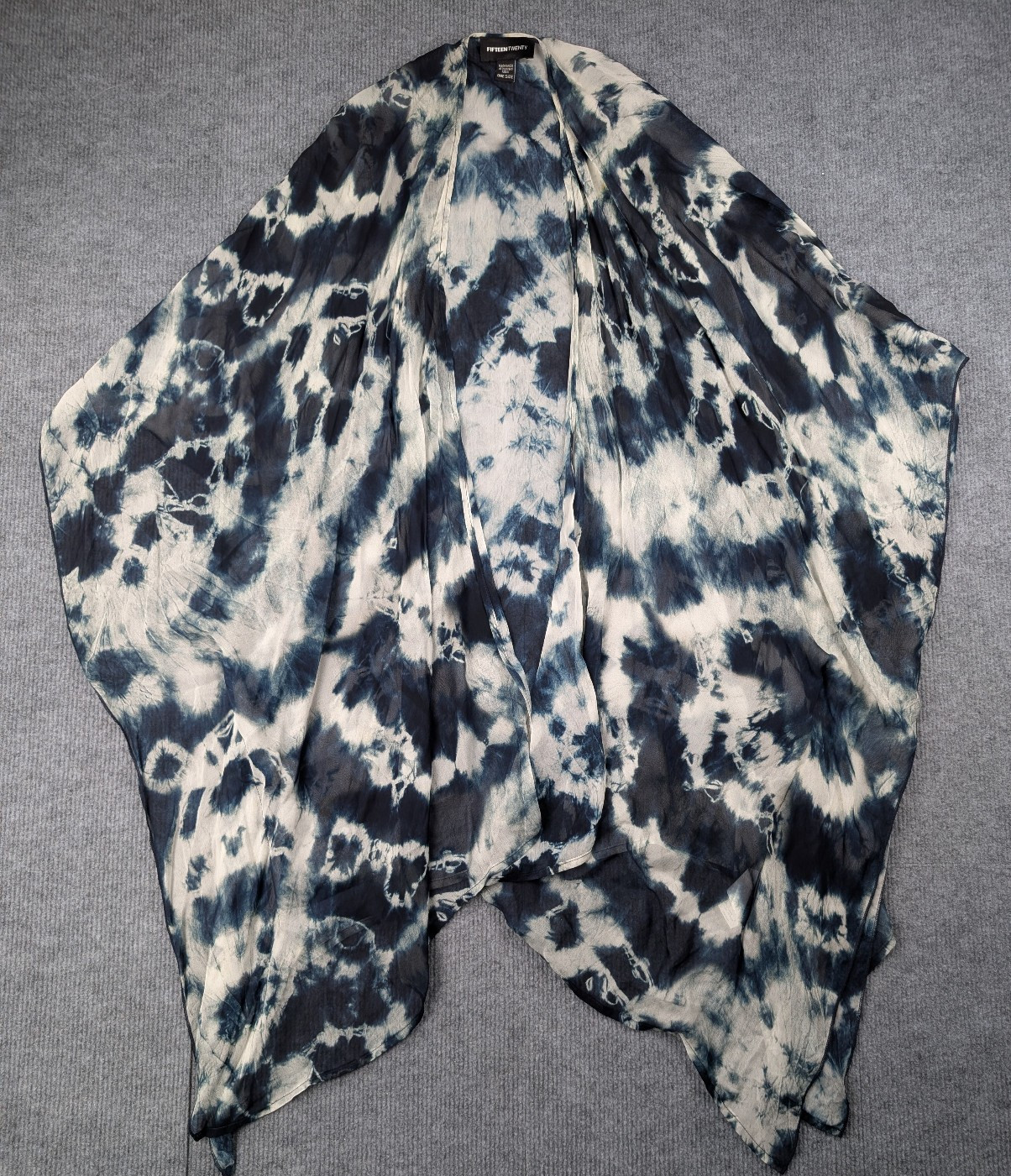 FifteenTwenty Kimono Womens One Size Boho Tie Dye Whimsical Festival Layering