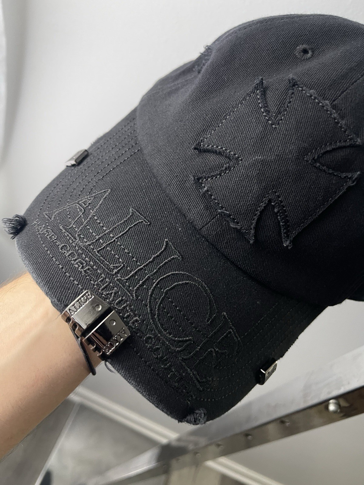 Alice Hollywood Punk Black Cap With Metal Accents Tokyo Edition
