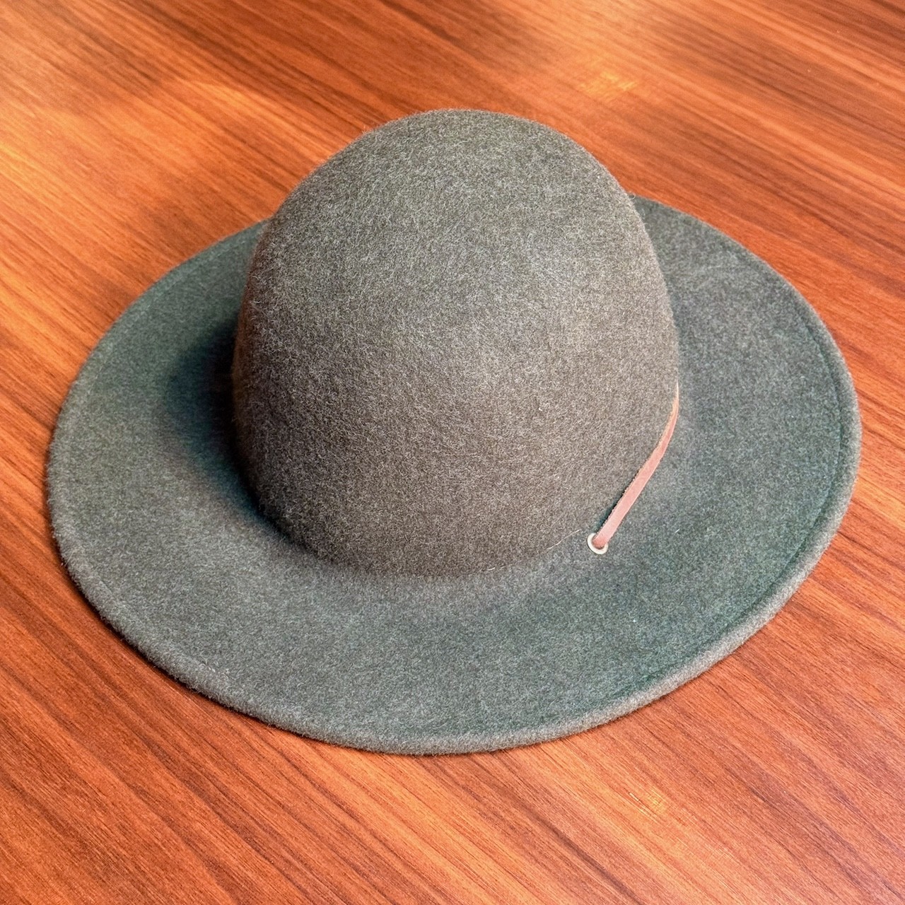 Brixton Field Proper Fedora | Green Wool Felt | Size 7 1/4 (58 cm) | Unisex