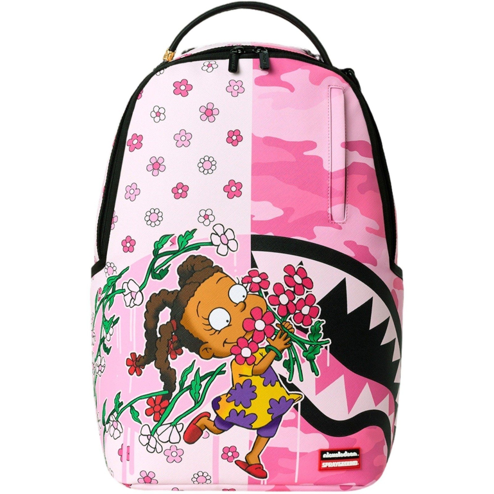 Sprayground x Rugrats Susie Pink Flowers Backpack🔥New Bookbag Large School Bag