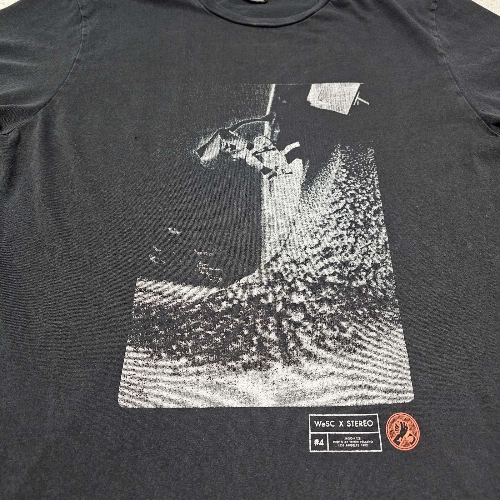 WeSC x Stereo Shirt Jason Lee Graphic Men’s Large Single Stitch Black Skater