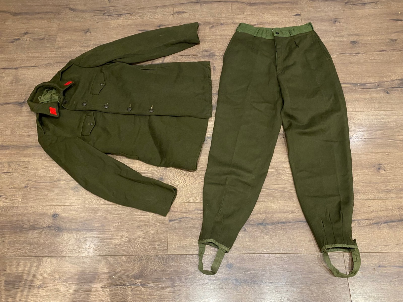 ALBANIA UNIFORM COMMUNIST ERA SOLDIER JACKET + PANTS ALBANIAN ENVER HOXHA #123