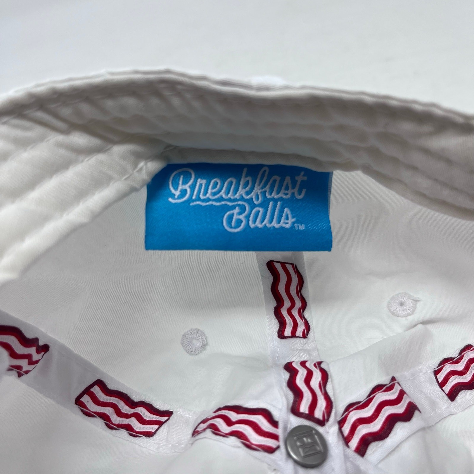 Breakfast Balls Baseball Cap Adjustable White Masters Patch Golf Preppy