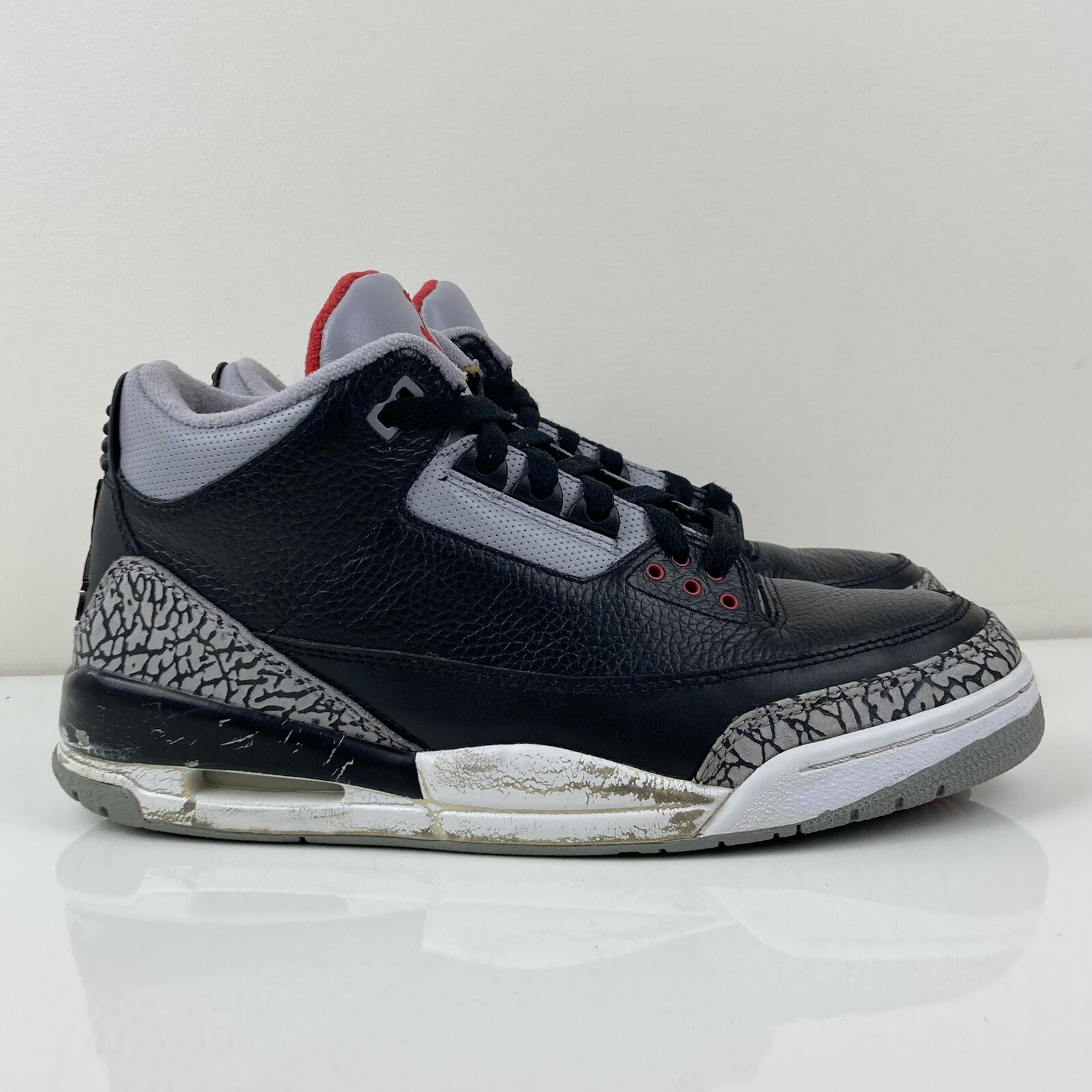 Nike Air Jordan Retro 3 Black Cement CDP 2008 Basketball Shoes Size 10.0 (Read)
