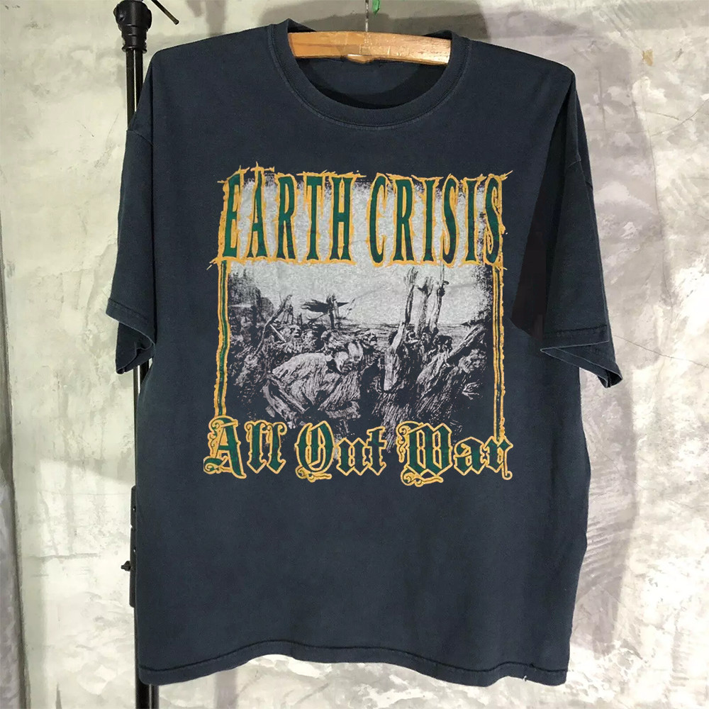 New Popular Earth Crisis Black T-Shirt Cotton Full Size