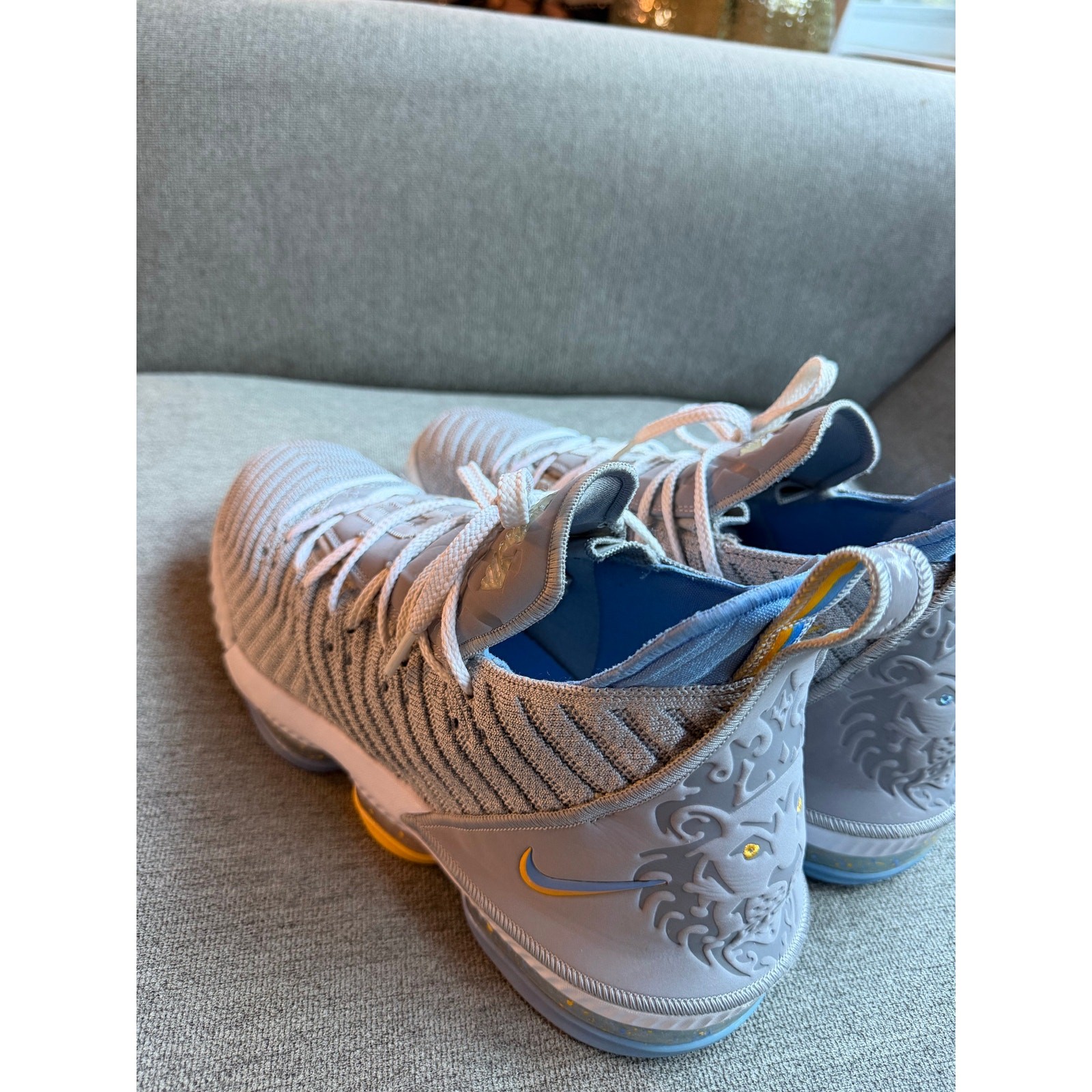 Nike LeBron XVI 16 “MLPS Minneapolis Lakers” Men’s 14 Grey Blue White CK4765-001