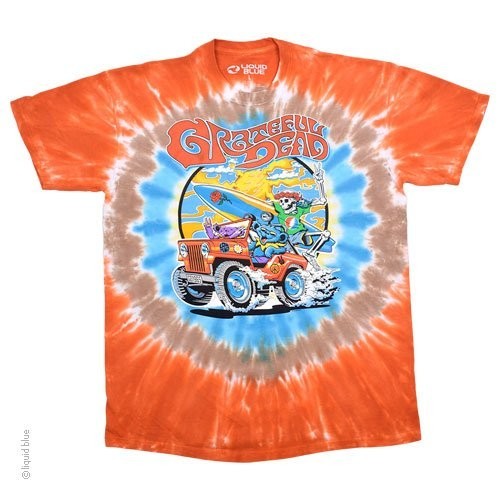 Grateful Dead Jeep Gang M, L, XL, 2XL Tie Dye T-Shirt