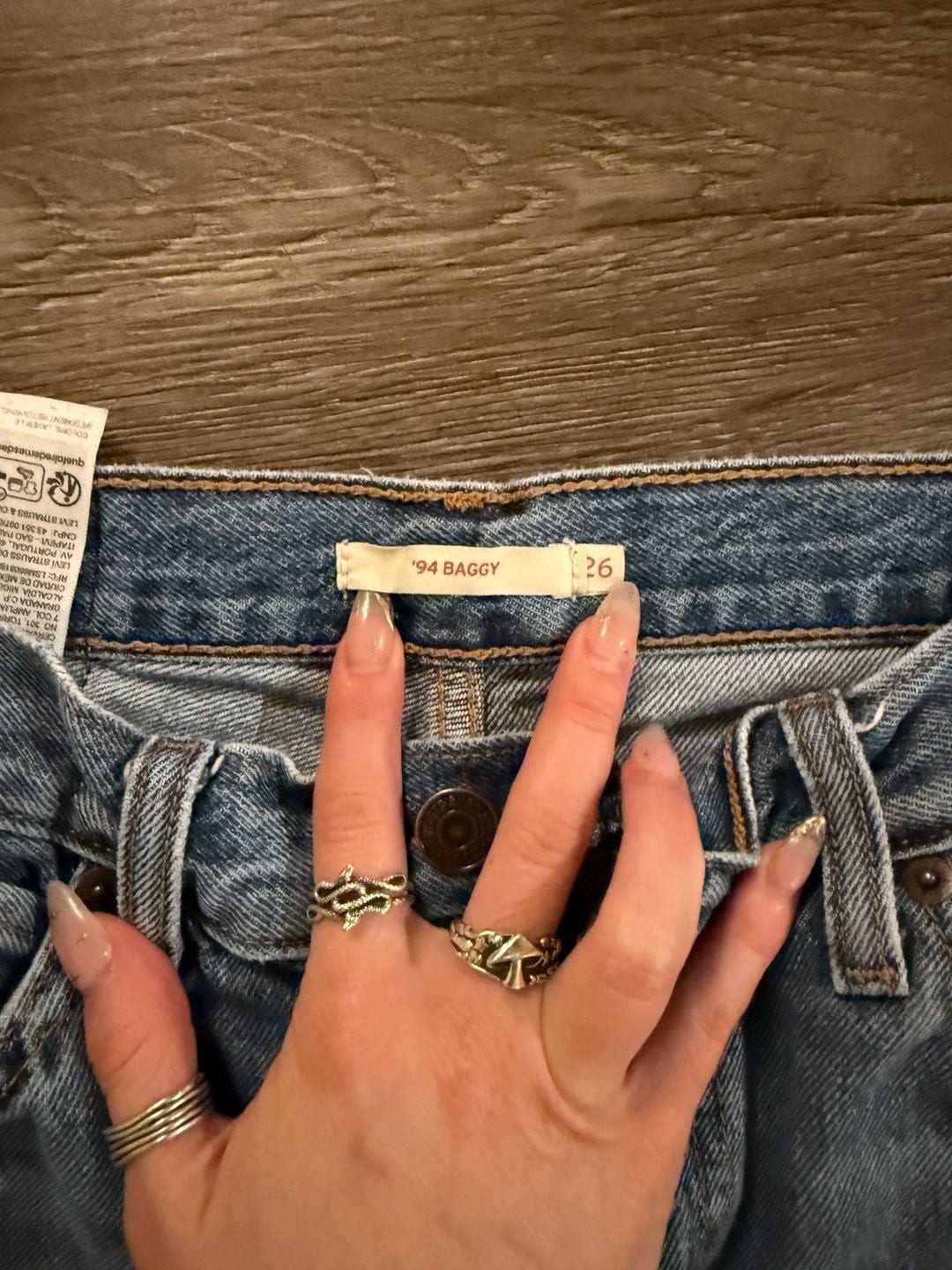 Levi’s ’94 Baggy Wide Leg Jeans in Light Wash Denim
