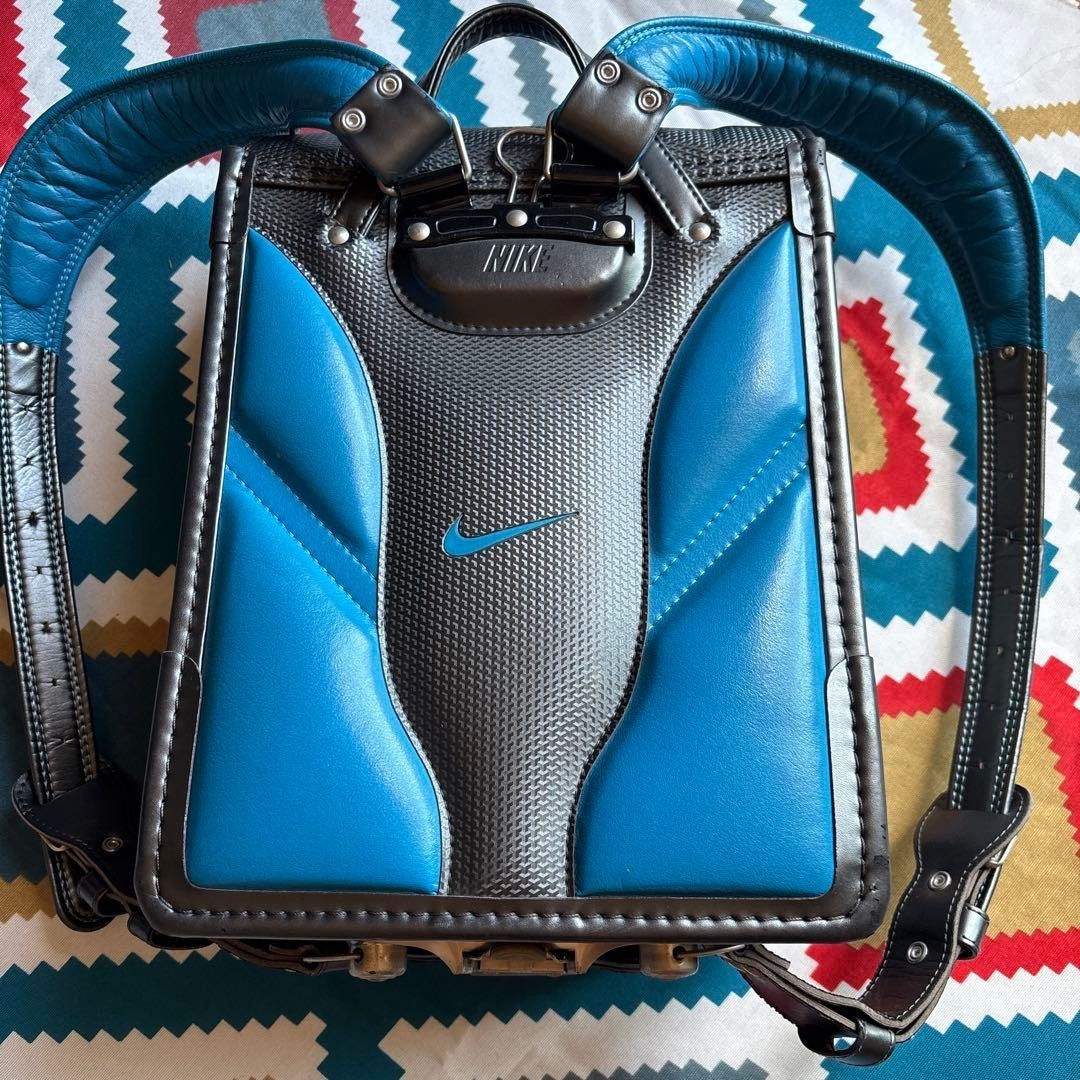 Randoseru Japanese School Bag Kid’s Backpack NiKE Gray Blue Japan #03