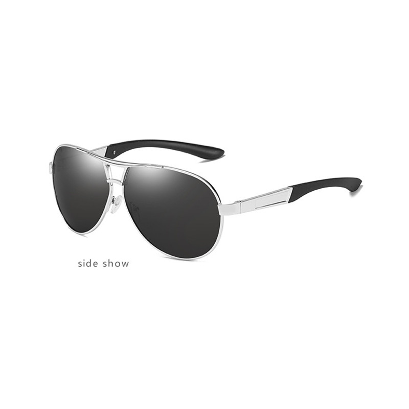 Pilot Metal Tinted Gray Reading Glasses Men Shade Square Eyeglasses Sunglasses