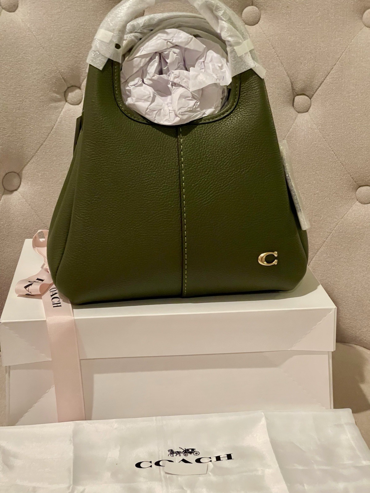 Coach Lana 23 Shoulder /Crossbody Bag In Olive NWT