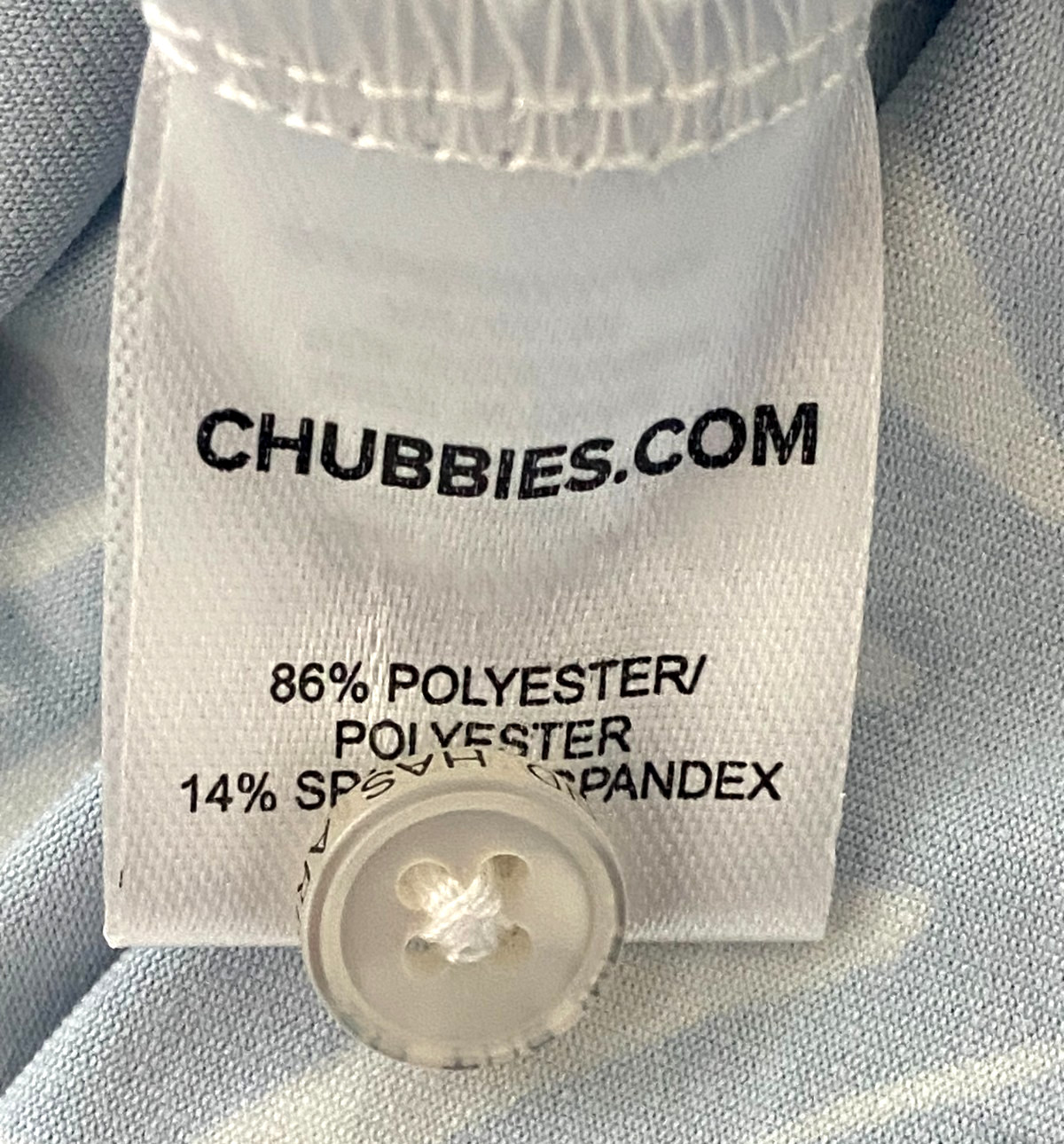 Chubbies The Thigh Napple Pineapple Themed Polo Shirt Poly-Spandex Blend Size L