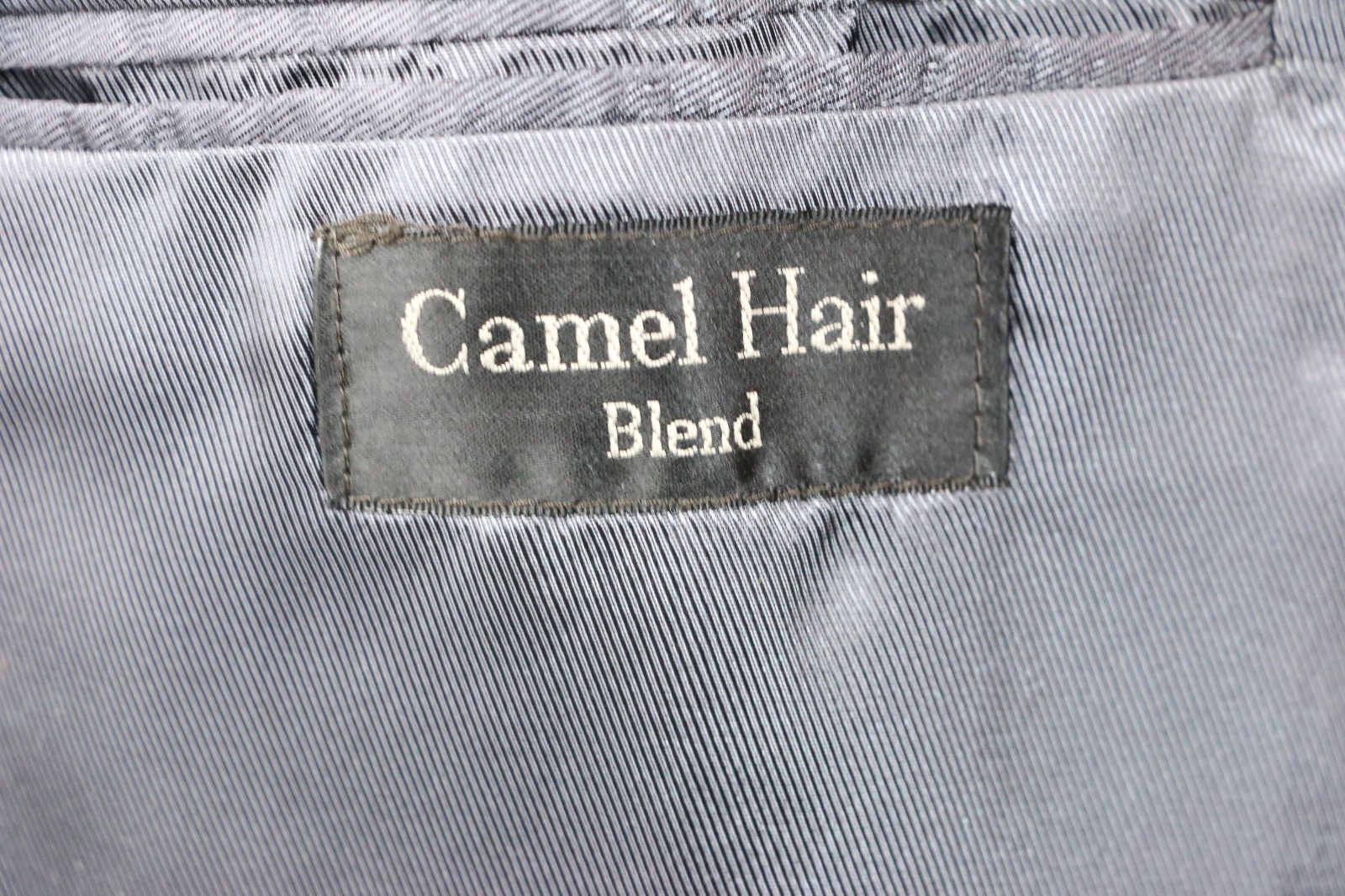 Gianfranco Ruffini Camel Hair Blend Gray Herringbone Sport Coat Blazer Mens 46 L