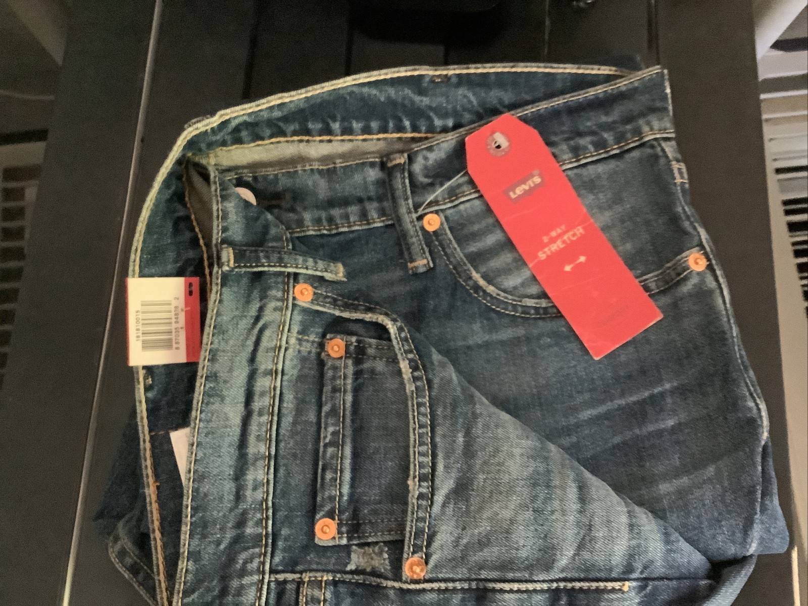 Levi’s 541 Athletic Taper Jeans Men’s 38×30 Blue Medium Wash Stretch Denim