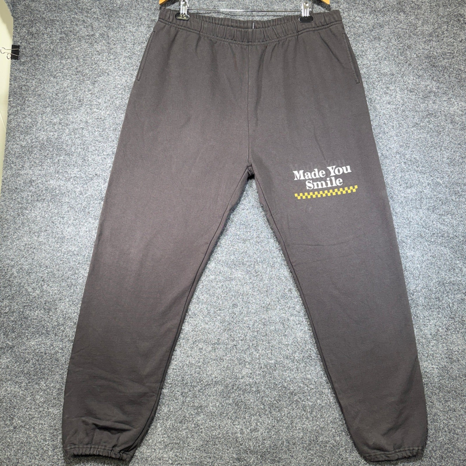 The Mayfair Group Made You Smile Sweatshirt Joggers Set Womens XXL Brown Cotton