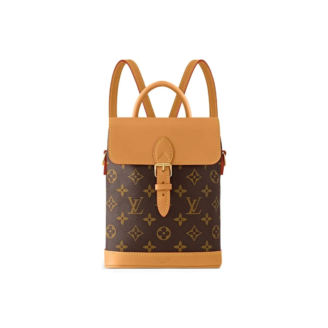 LOUIS VUITTON Soho Coated Canvas Backpack Women’s 6.7×3.1×9.1 in