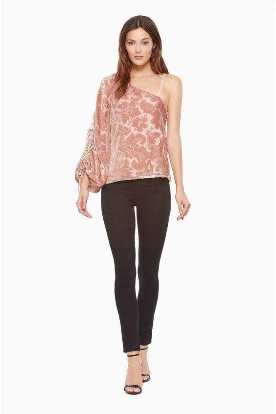 NEW! Parker Women’s XS Cleo Floral-Print Blouse Top In Apricot NWT $198