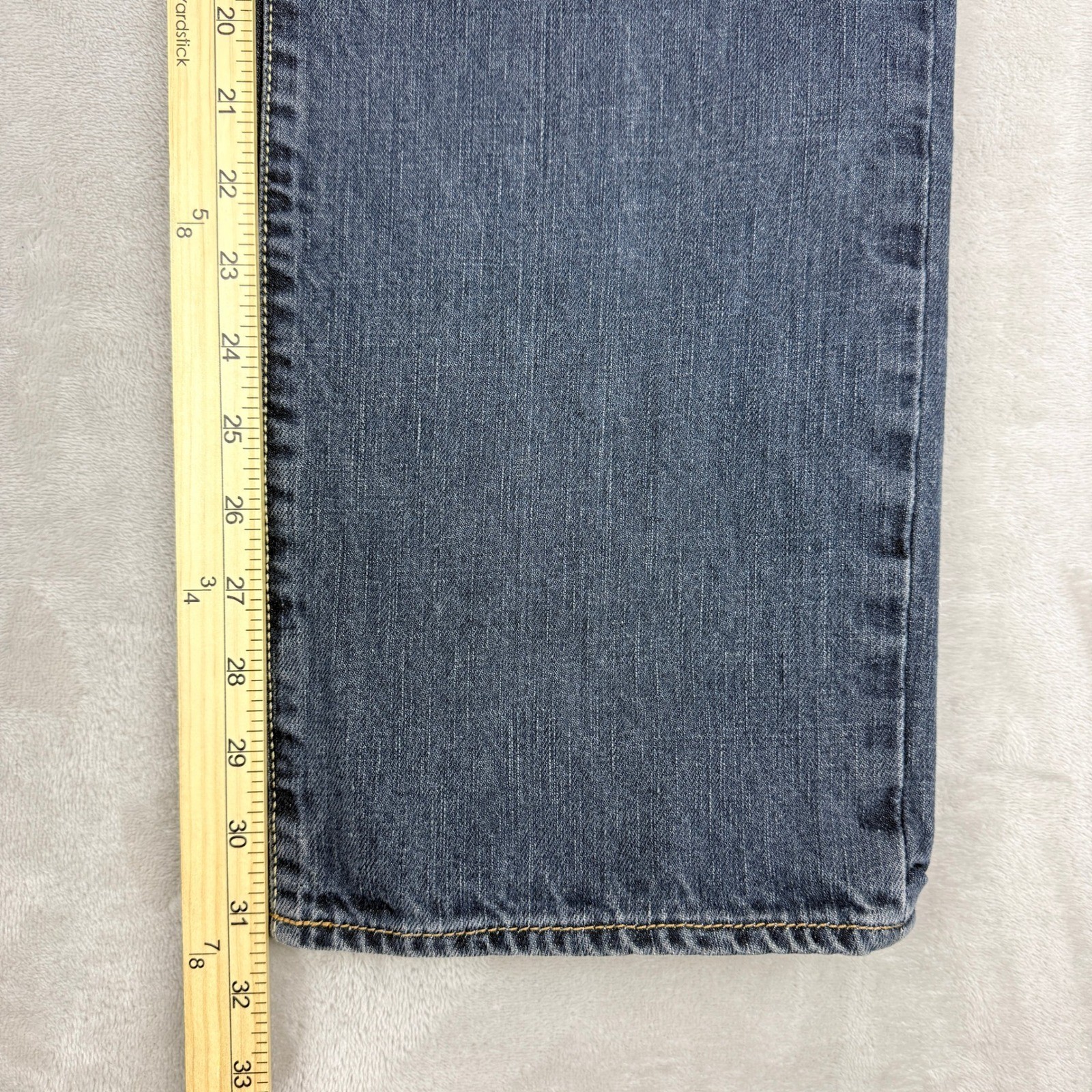American Eagle Jeans Mens 32×32 Blue Straight Button Fly Y2K Rugged Workwear