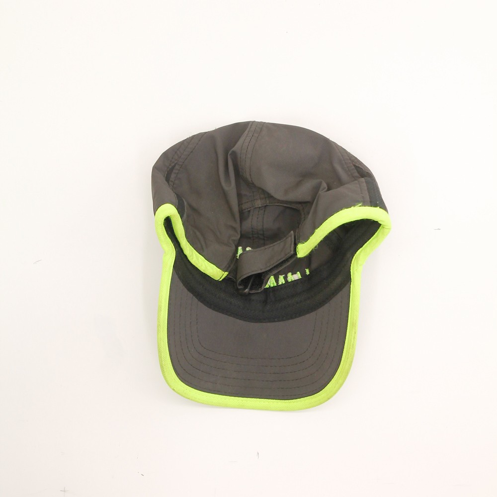 New Hampshire green on lightweight gray running cap