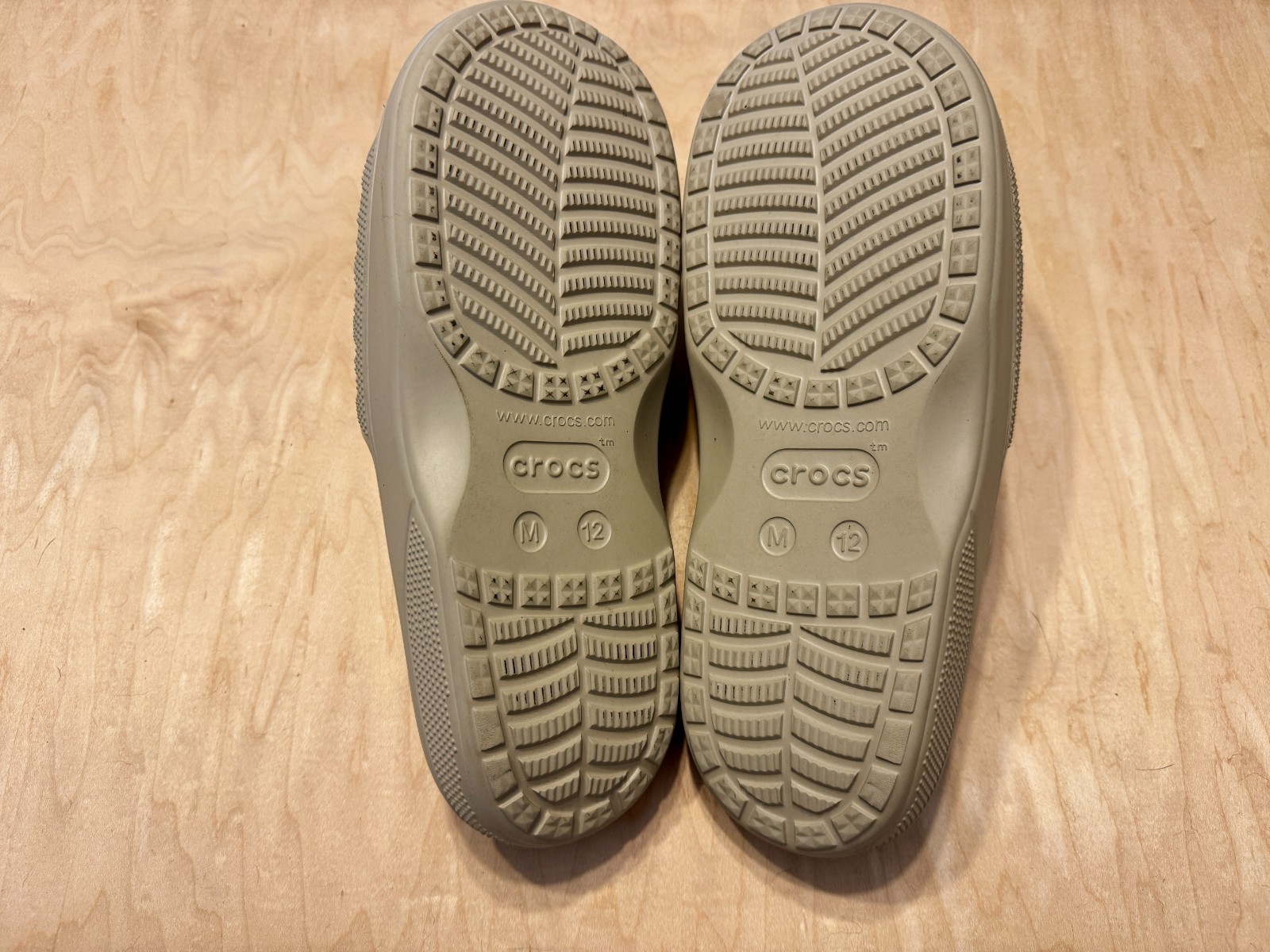 Crocs Baya Slide, Beige, Mens Size 12