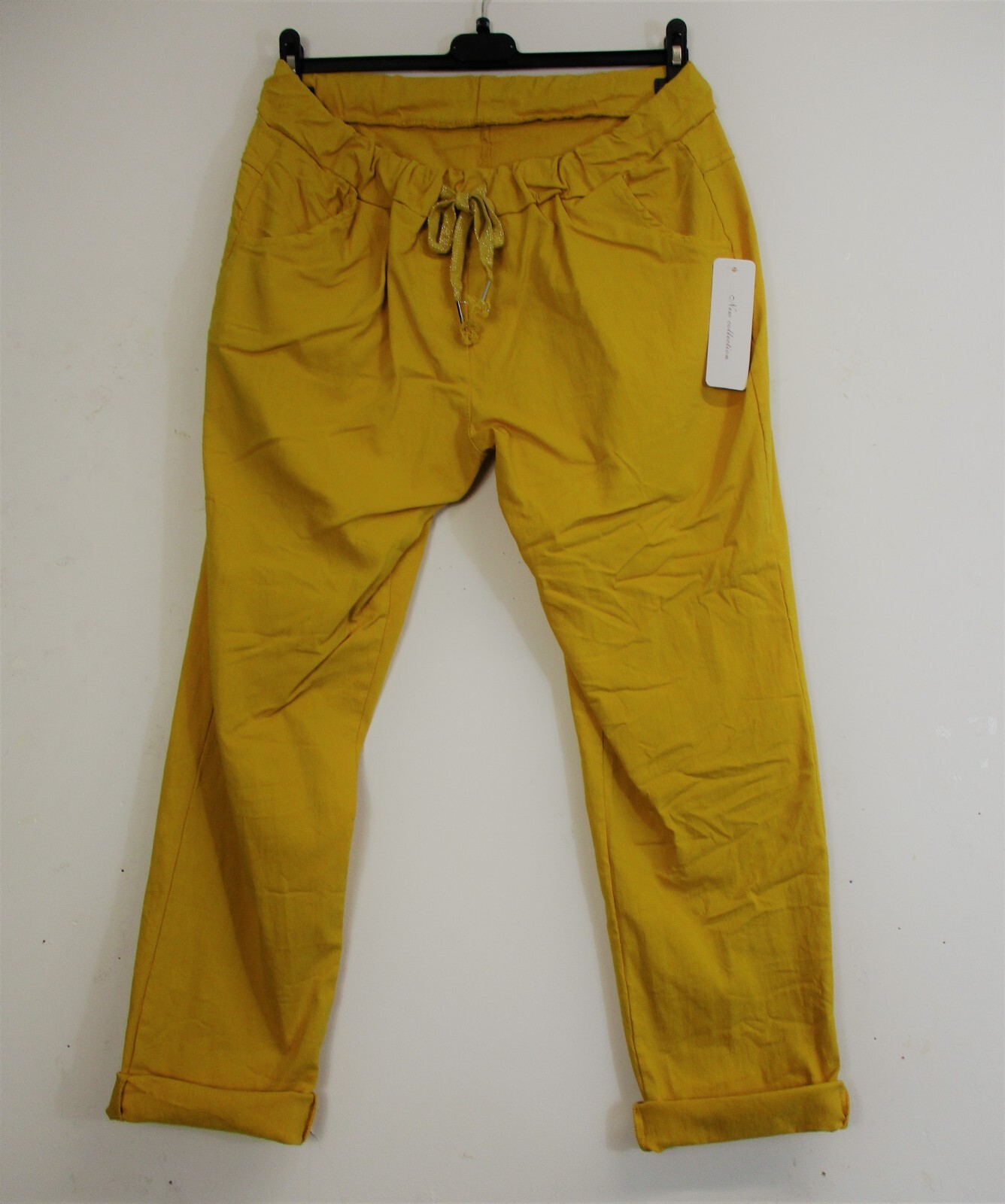 LagenLook Ladies Stretchy 95% Cotton ‘Magic’ Trousers/Pants: Size Reguar & PLus