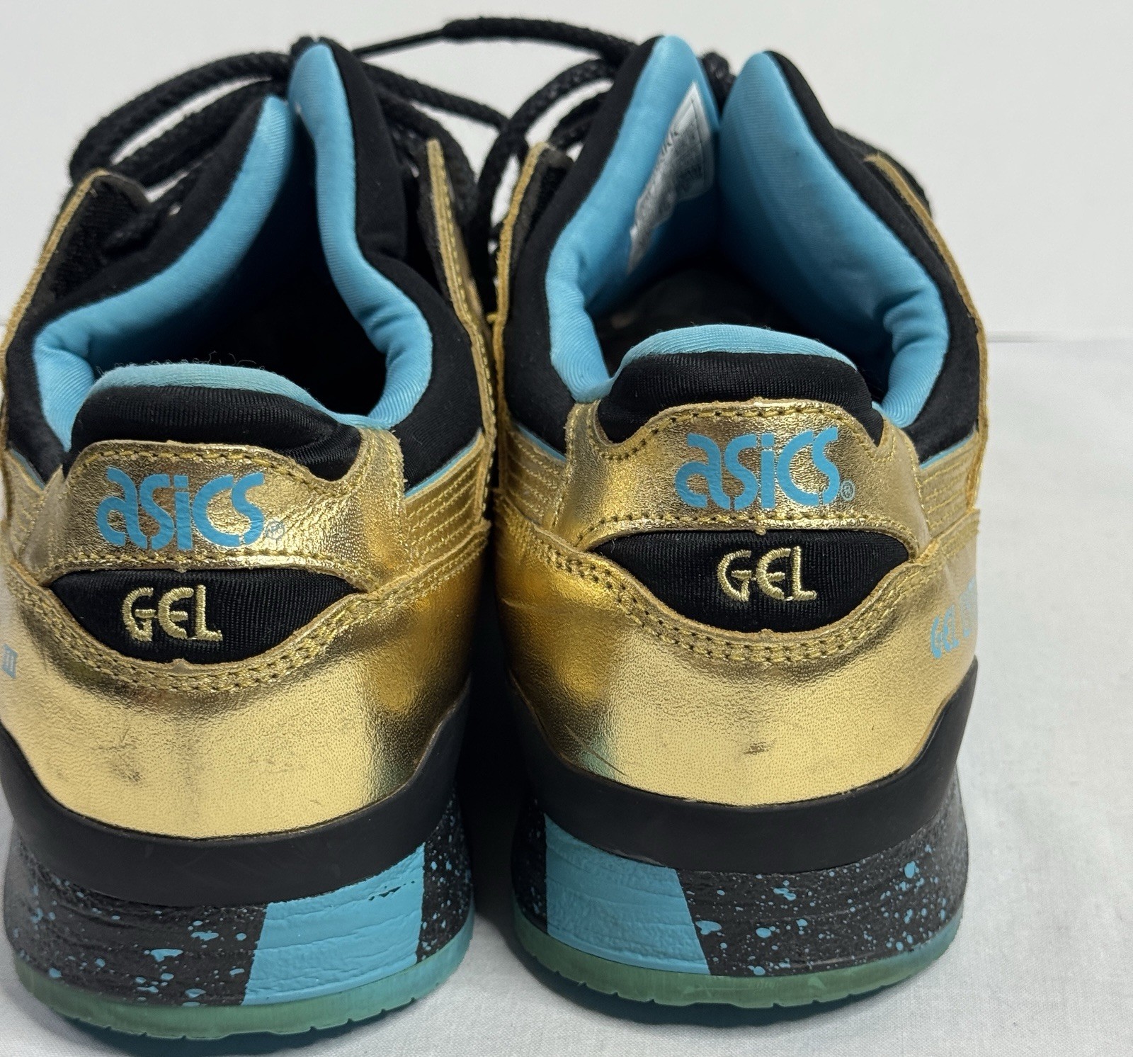 ASICS GEL-Lyte III Men’s Low Top Lace-Up Sneaker Gold/Black/Blue H63KK