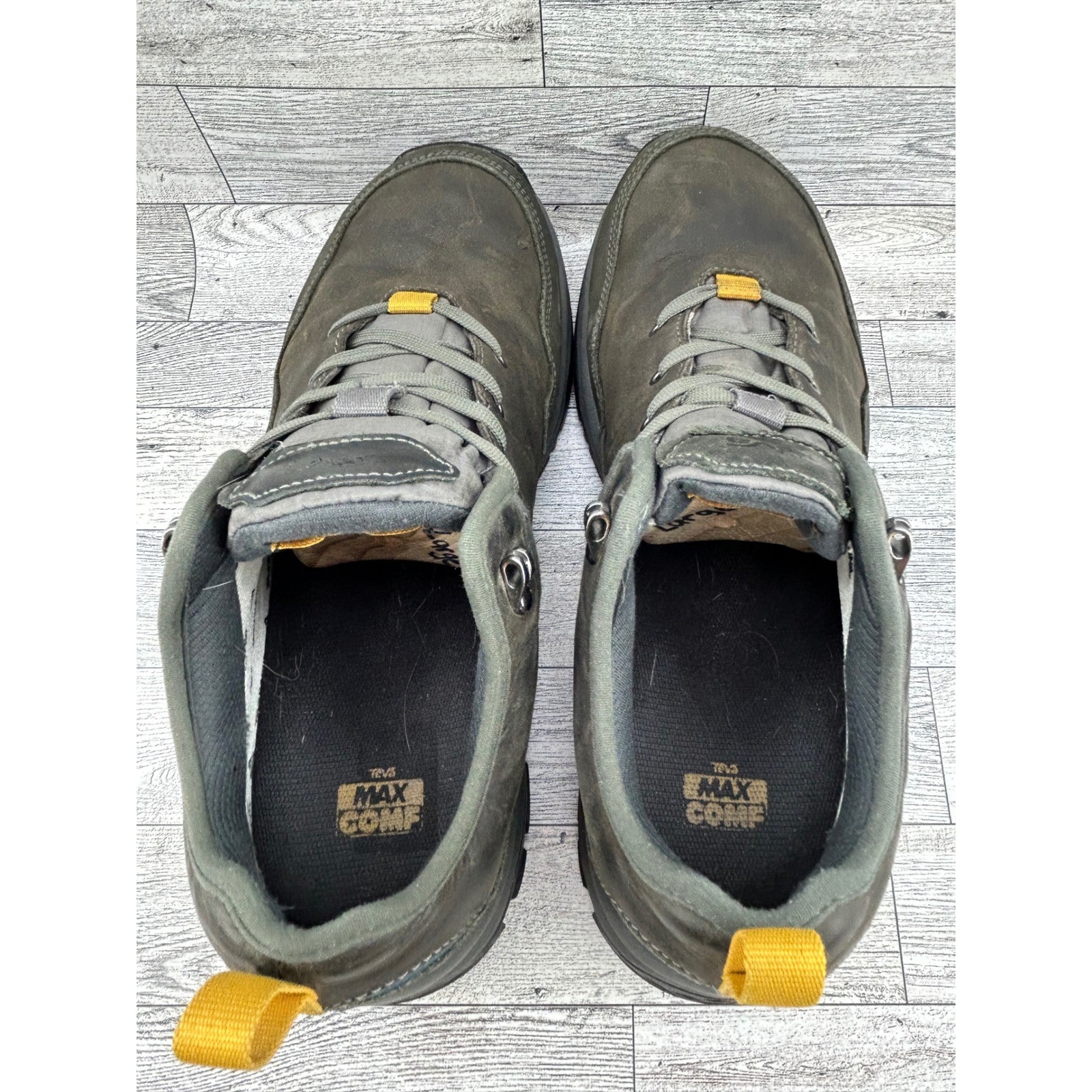 Teva Riva RP Men Waterproof Hiking Shoes Dark Olive Vibram 1123771 Size 10.5
