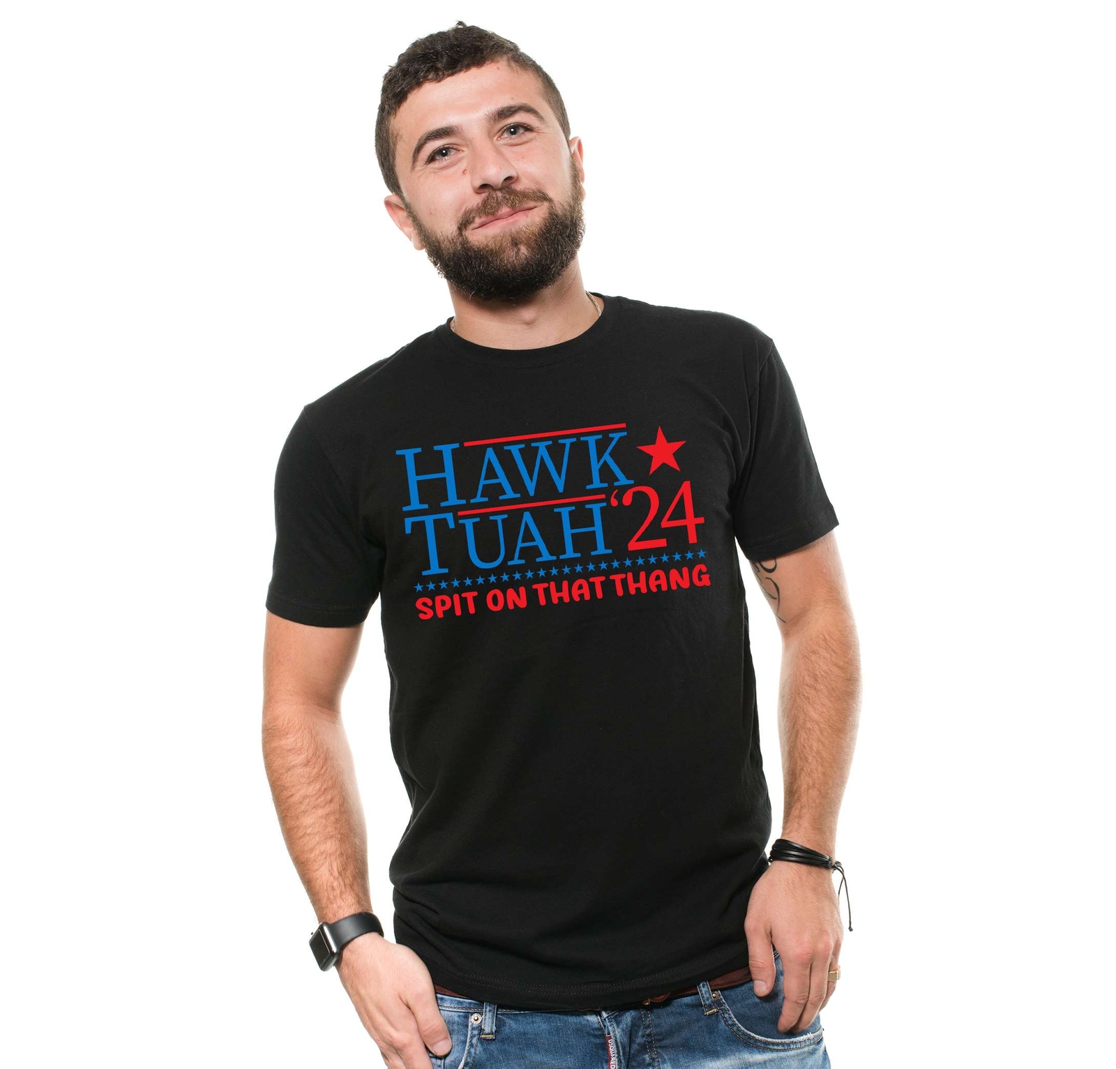 Funny Hawk Tuah 2024 T-shirt Spit on that thang humorous viral girl tee shirt