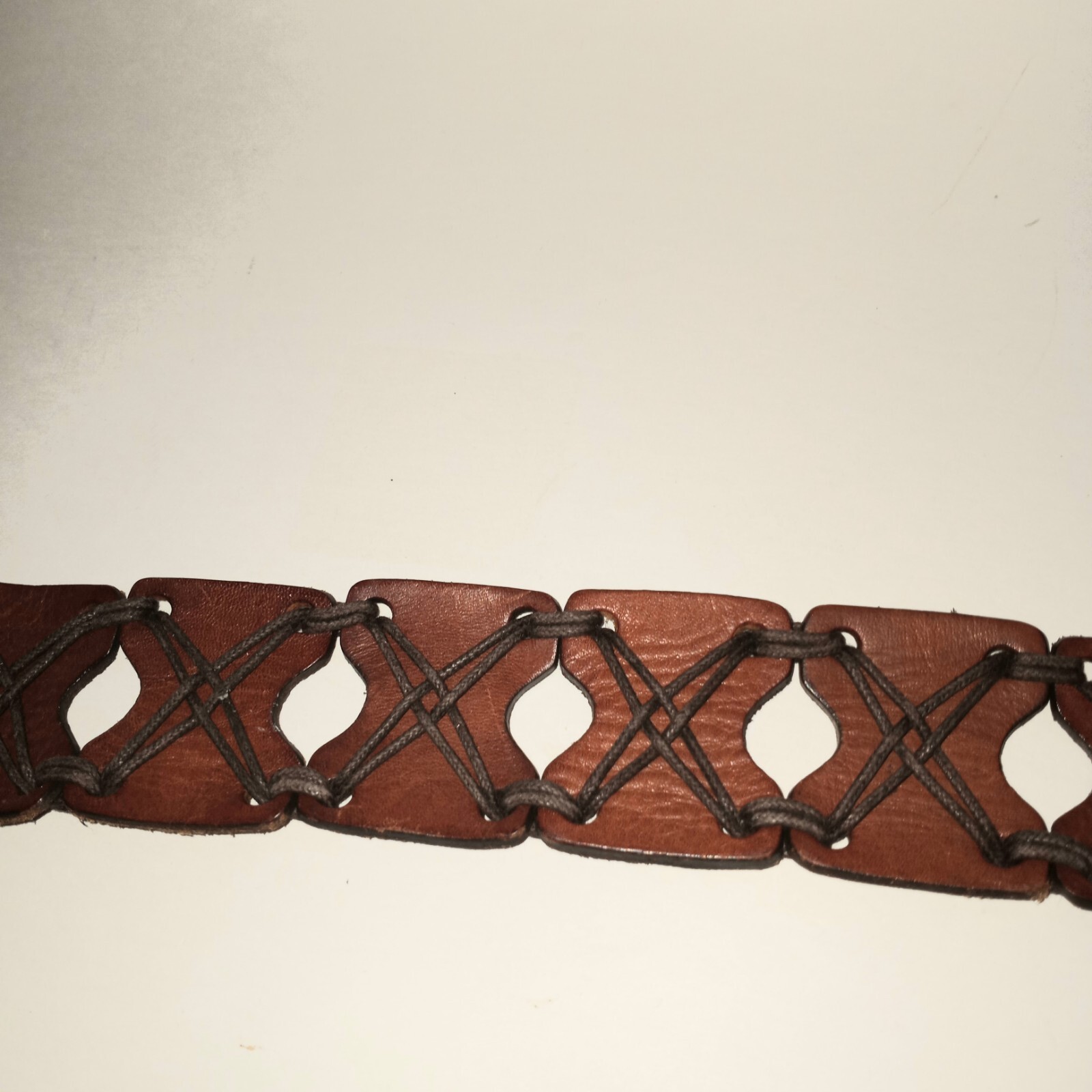 LEVIS XL Leather Belt “X” Design Length 46.5 inchs not including Buckle Levis