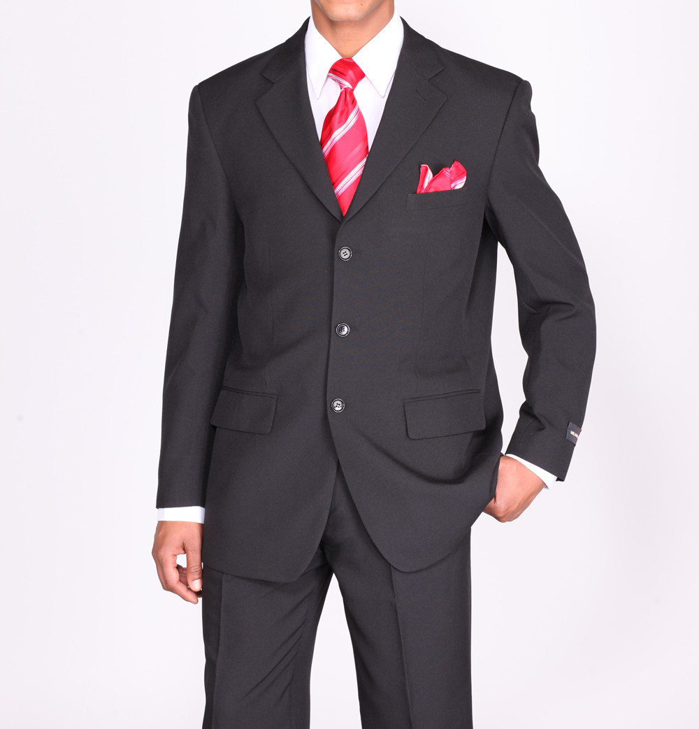 Men’s Single Breasted Basic Suit w/Pants come 20 colors 38R-62L by Fortino Landi