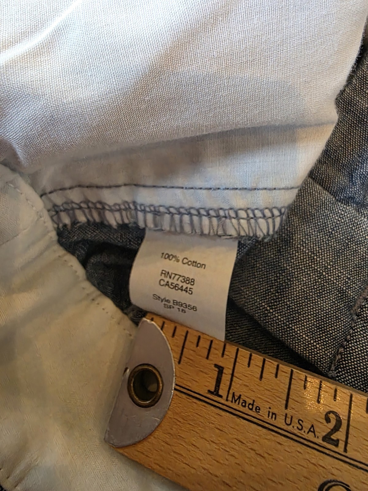 J.CREW Women’s Blue Chambray Chino Shorts Size 6 100% Cotton Pockets Lightweight