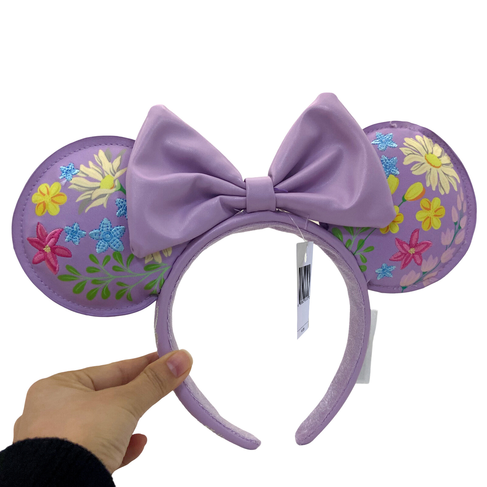 2025 Loungefly DisneyPark’s Anniversary Flower Headband Minnie Ears Purple Mouse