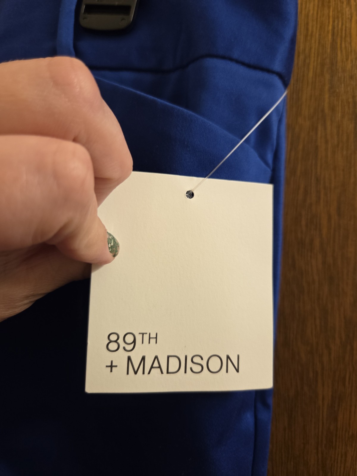 89th + Madison Womens Size 10 Blue Pants Brand New Nwt Indentations