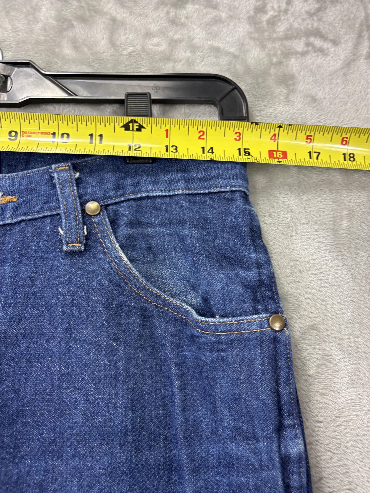 Wrangler 47MWZ Regular Fit Jeans Mens 32×36 Blue Straight Leg Cowboy Cut Denim