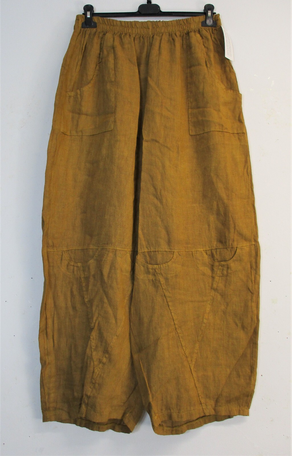 LAGENLOOK 100% LINEN ITALIAN TROUSERS 8 COLS 3 SIZES : Plus:1 Plus:2 Plus Plus:3