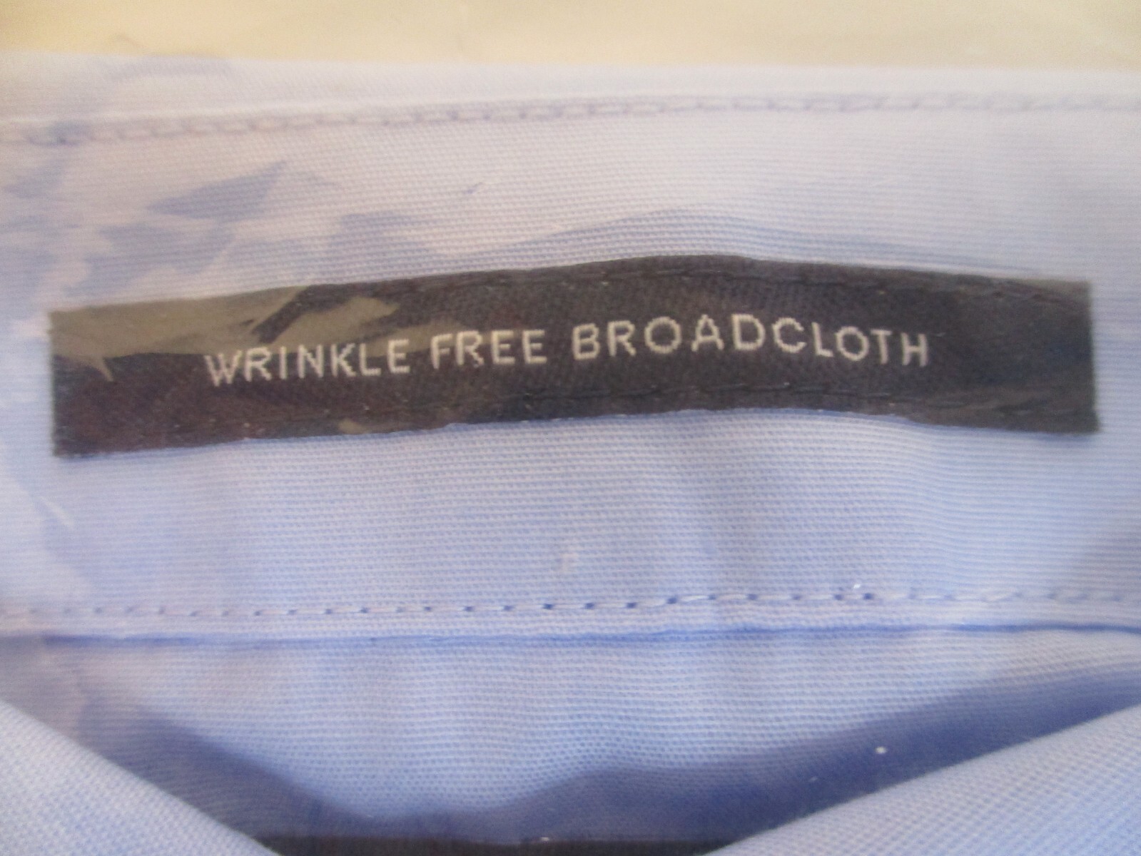 Lands’ End Shirt Women’s 14P Blue Wrinkle Free Broadcloth Long Sleeve Button Up