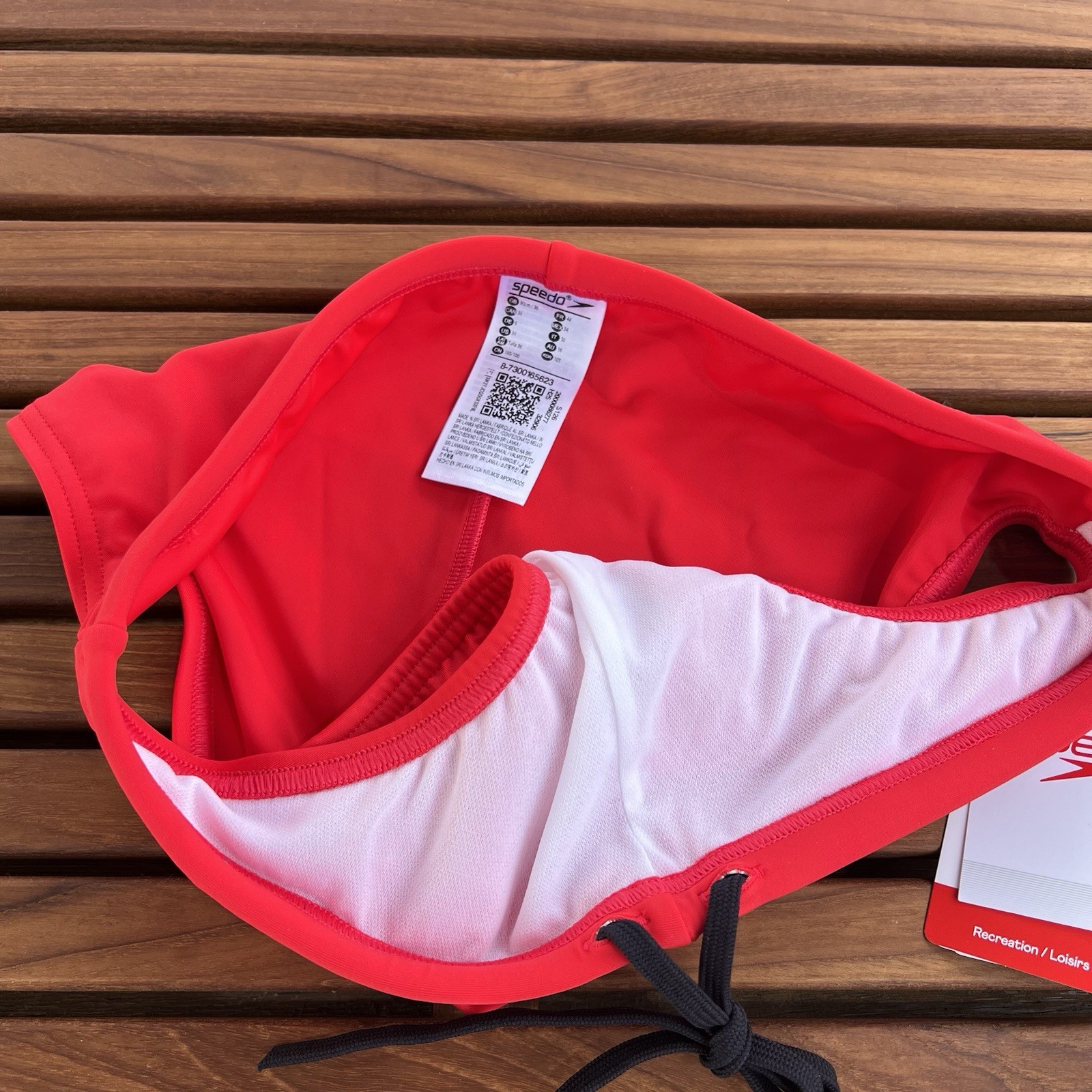 Speedo Men Red solar swim brief bikini Swimwear size 30 32 34 36 38