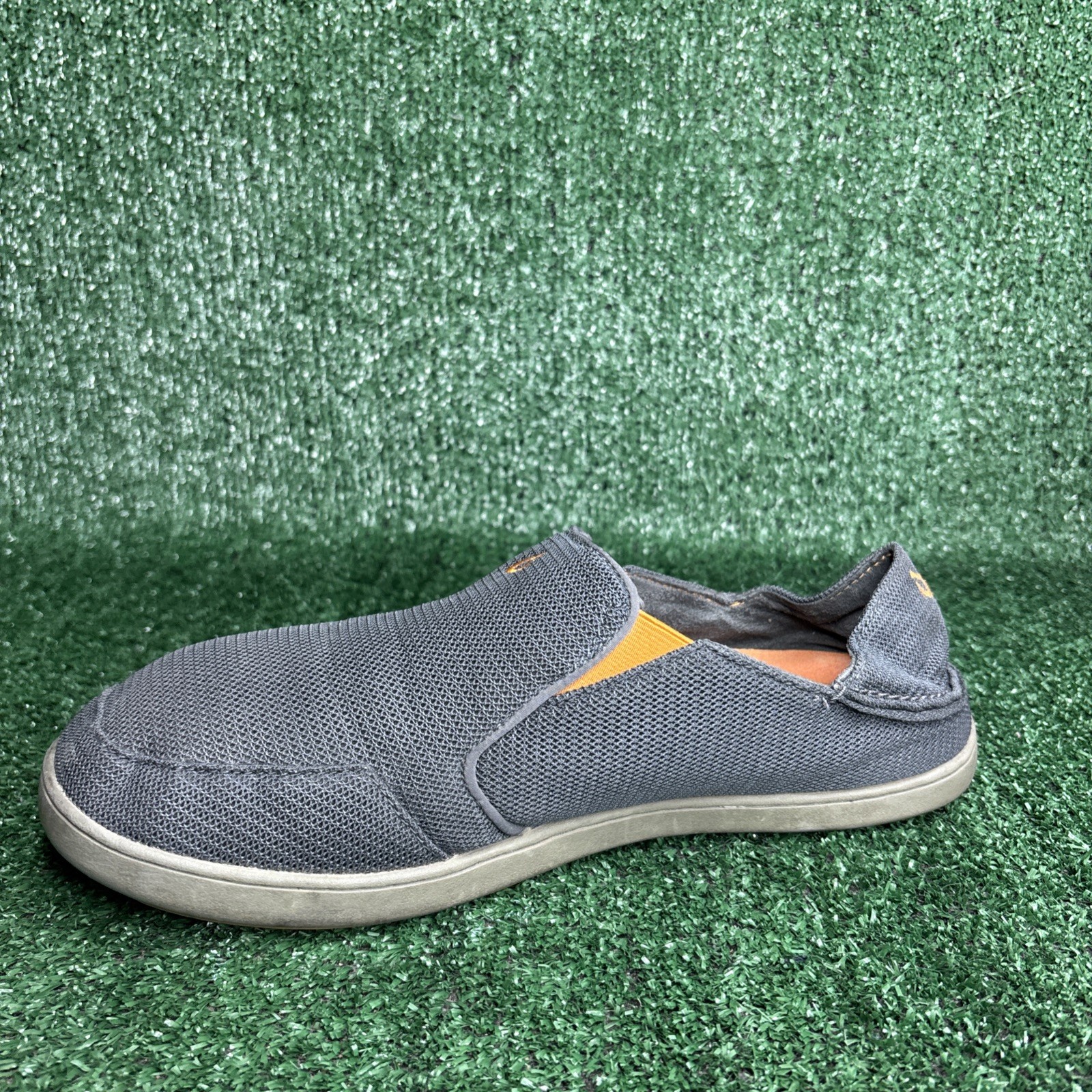 Olukai Men’s Nohea Mesh Slip On Sneakers Gray Loafers Men’s 12