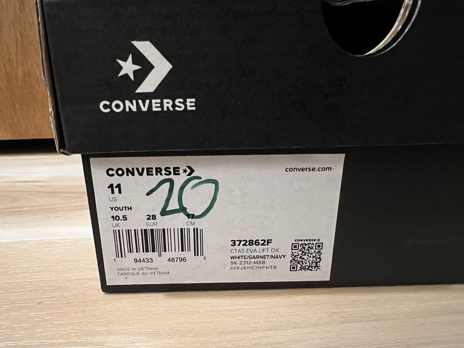 New Converse Kids Chuck Taylor All Star Eva Lift Canvas Platform OX Youth 11