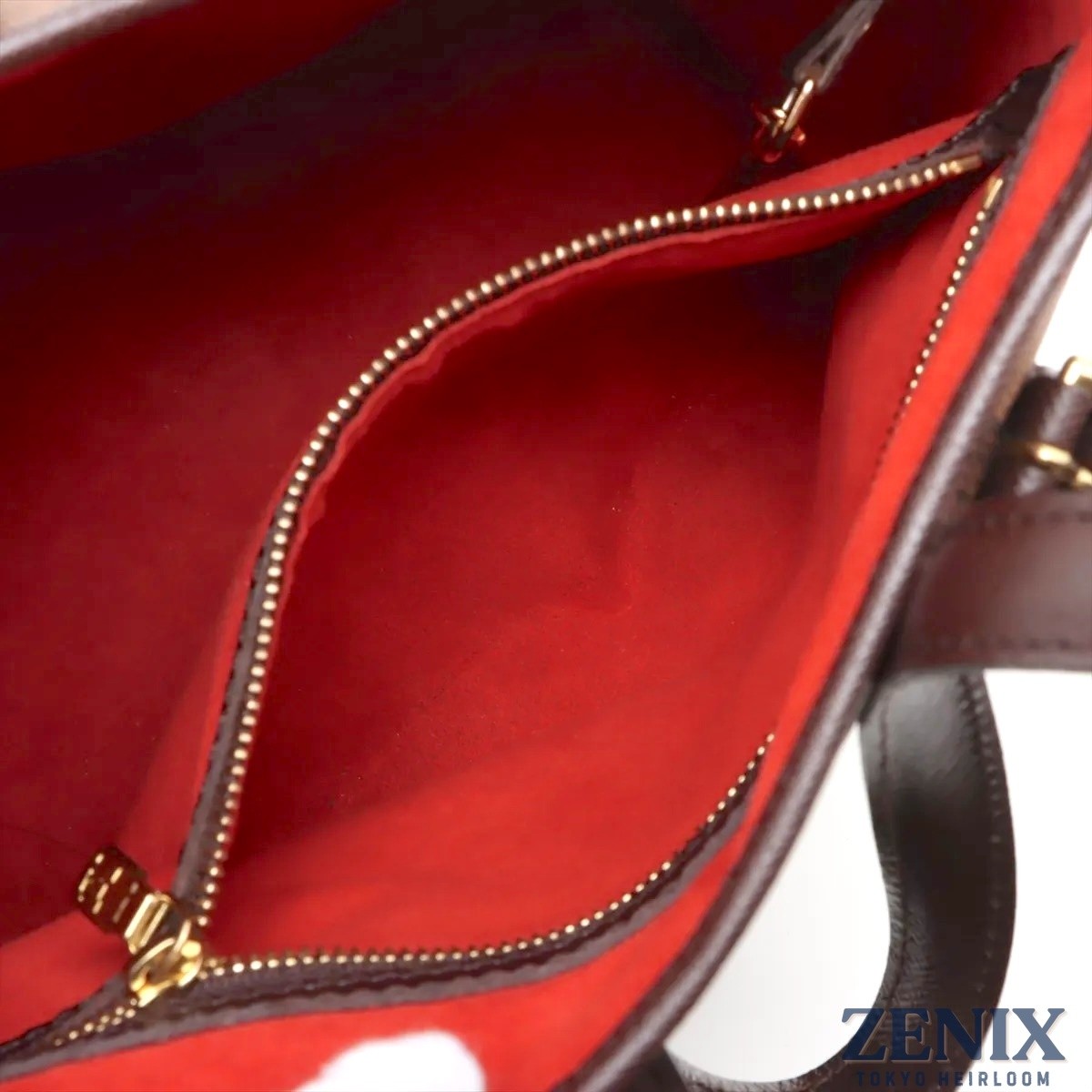 USA-Made Louis Vuitton Marais Damier Ebene Canvas Leather Handbag N42240 2003 LV